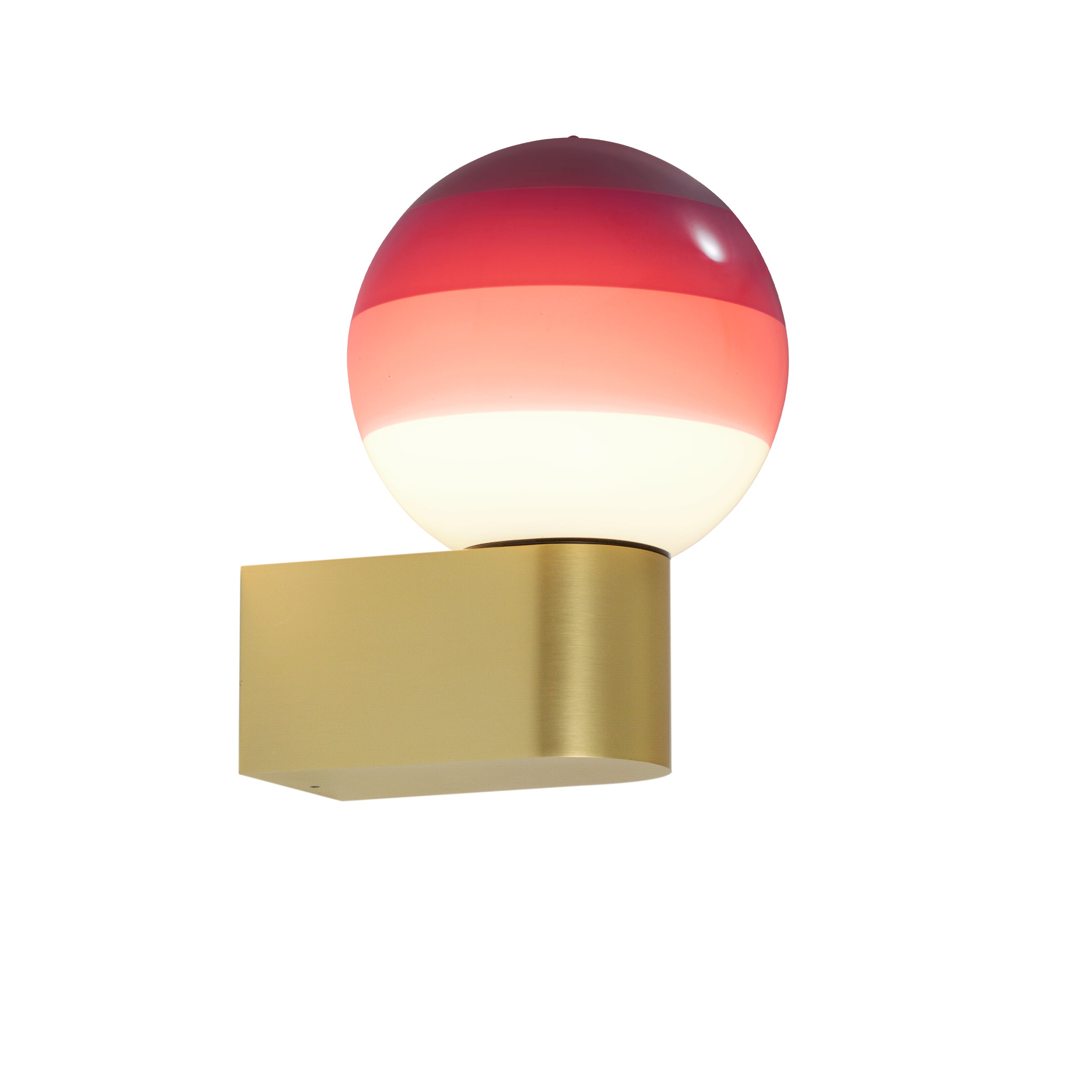 Wandleuchte DIPPING burgunderrot