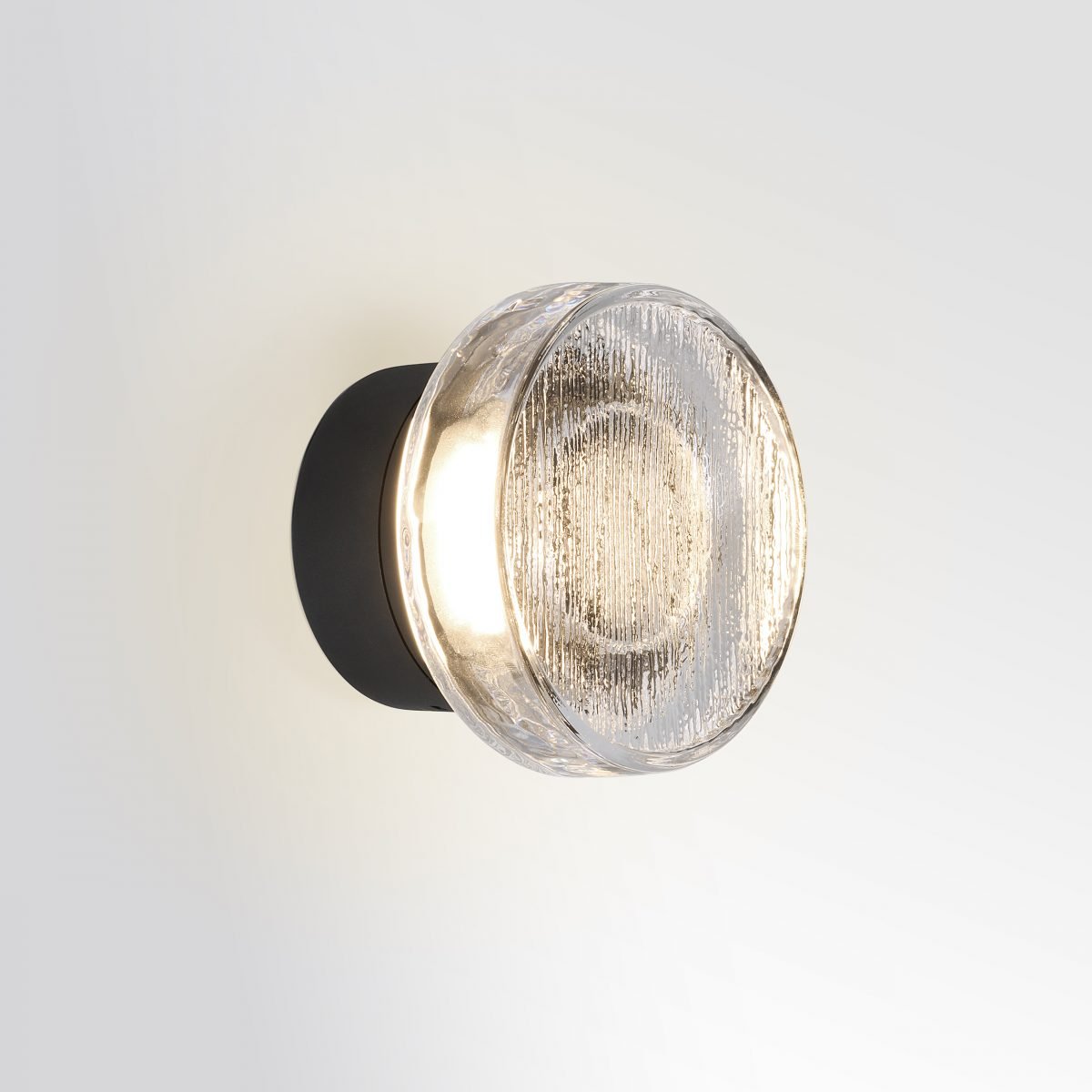 Außenlampe ROC schwarz mit Glas
