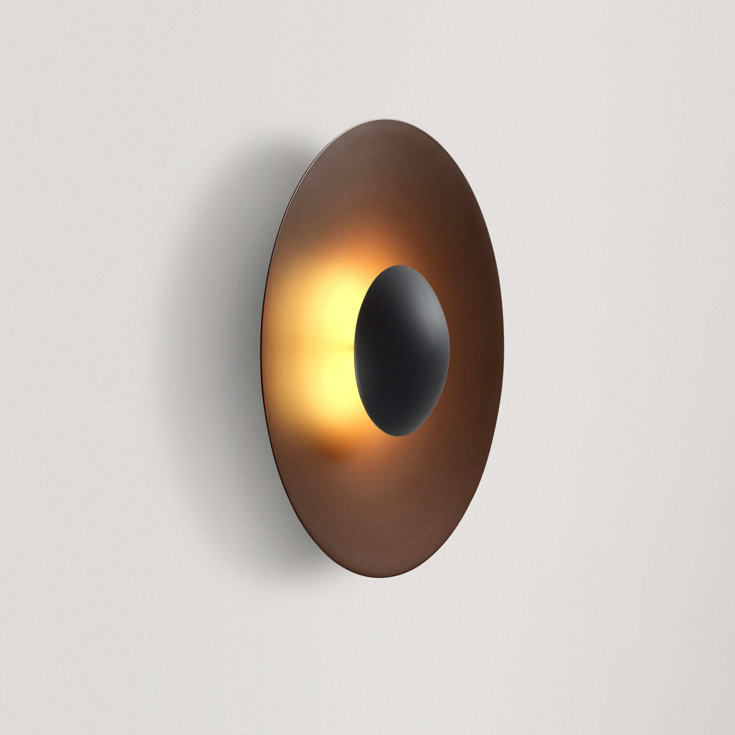GINGER Outdoor Wall Light in Rusty Brown