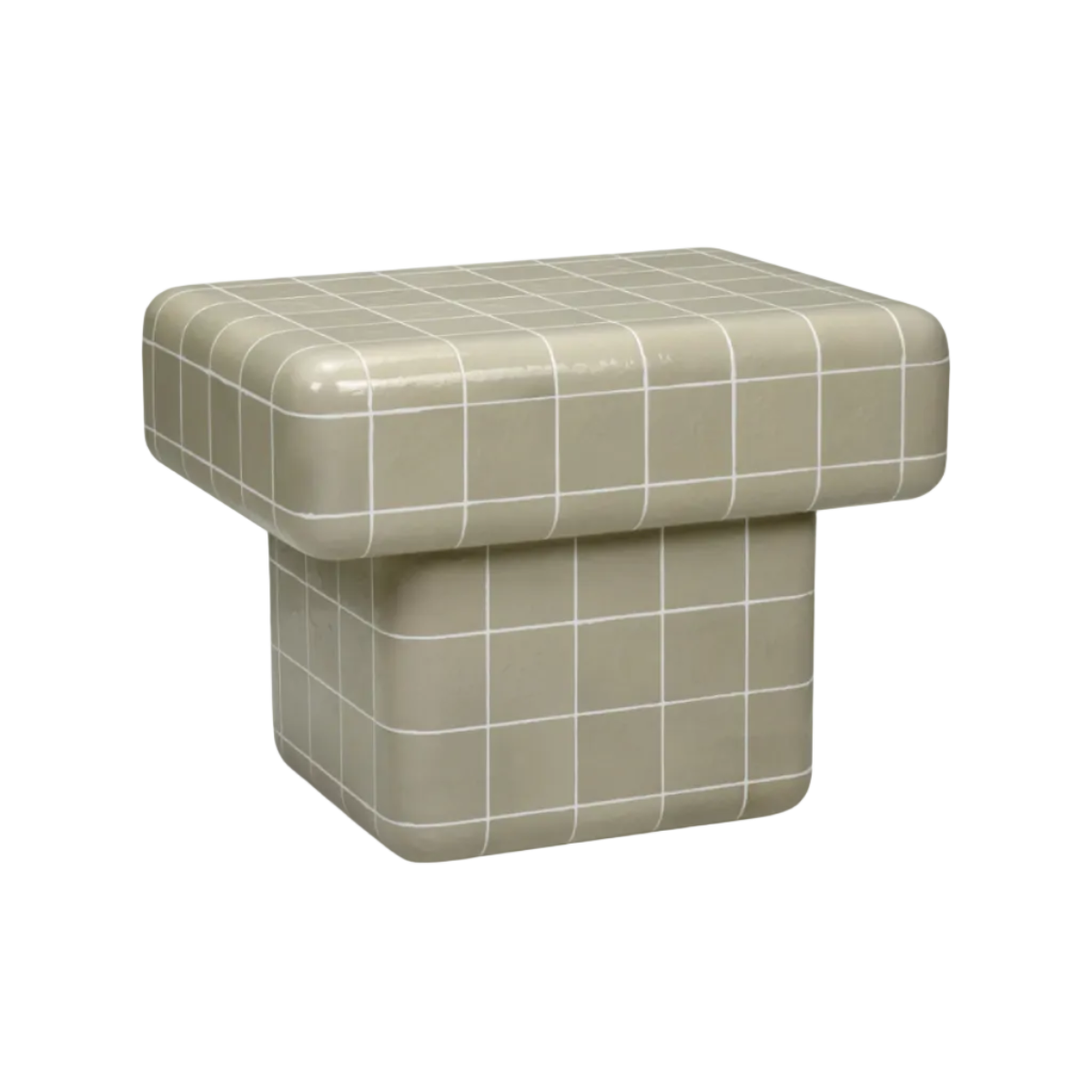 MATEO Outdoor Side Table Warm Grey