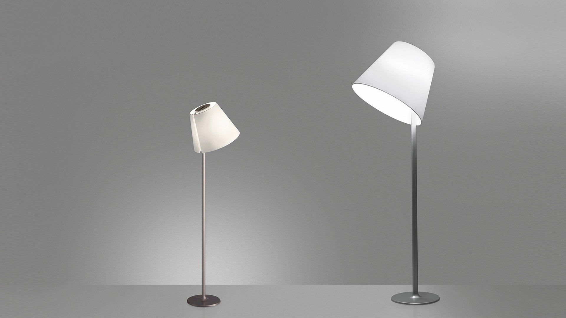 Stehlampe MELAMPO graue Basis