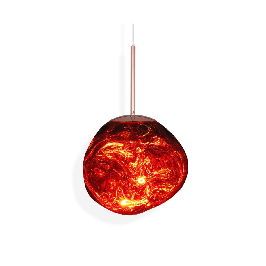 Melt copper hanging lamp