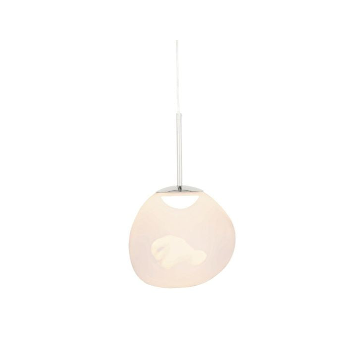Überlampe mit einem silbernen Finish schmelzen