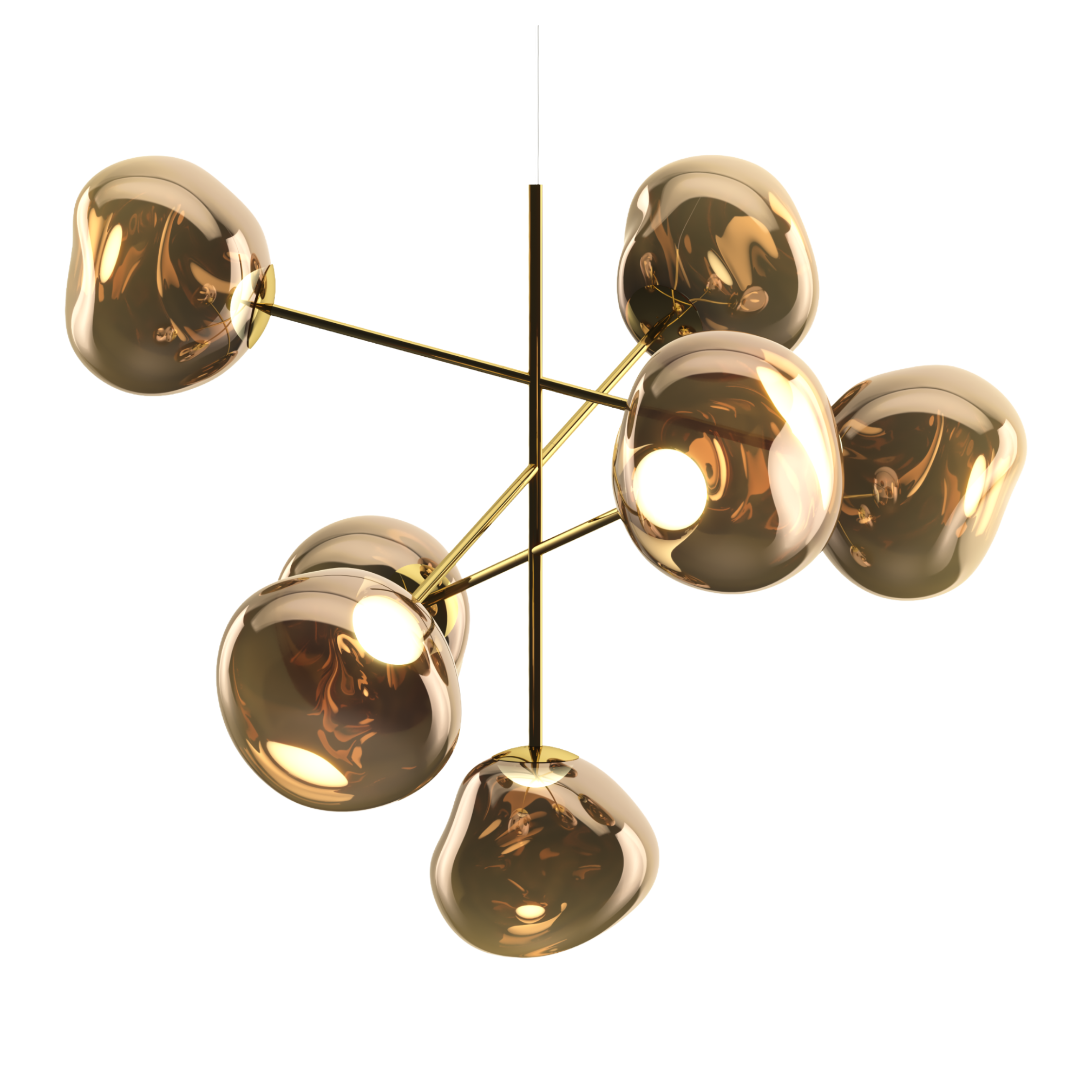 Brauner MELT Kronleuchter