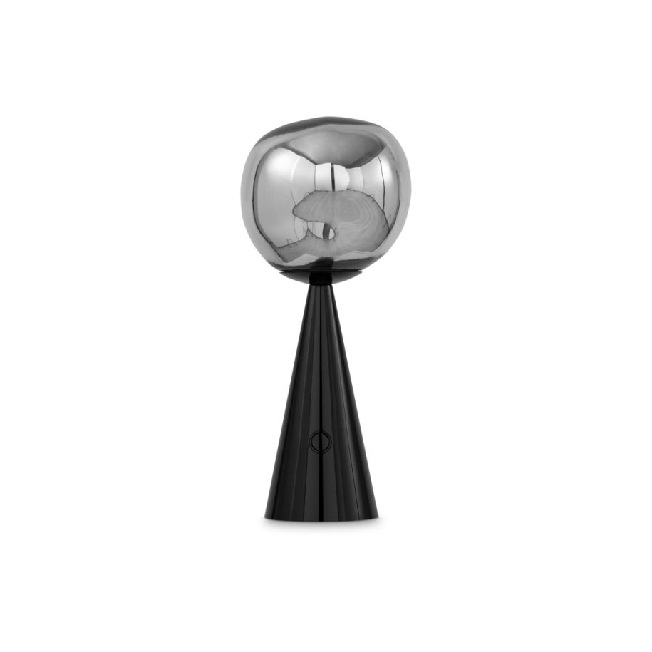 Schwarze tragbare Lampe