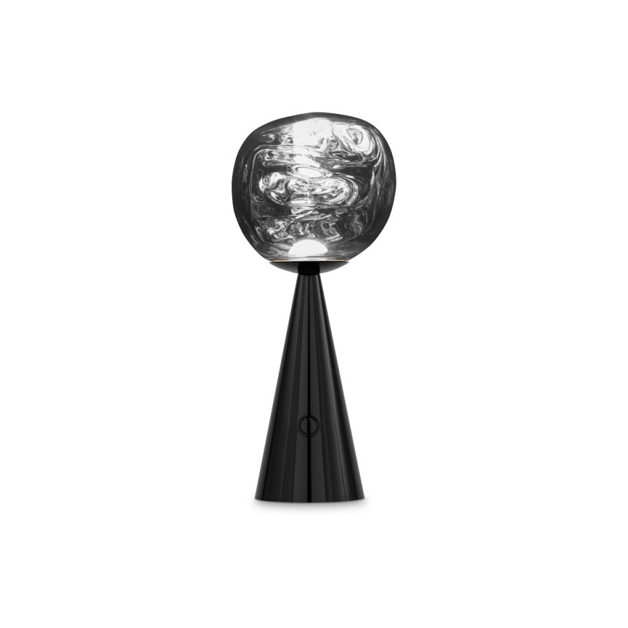Schwarze tragbare Lampe