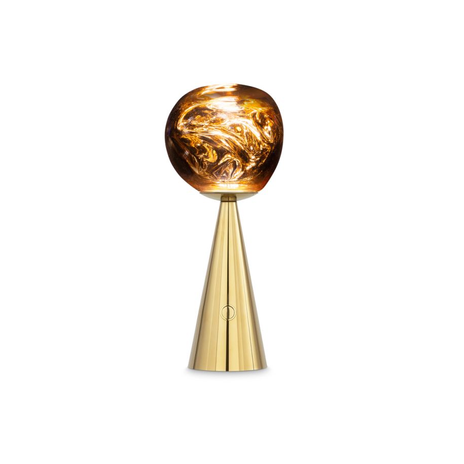 Zloty tragbare Lampe schmelzen
