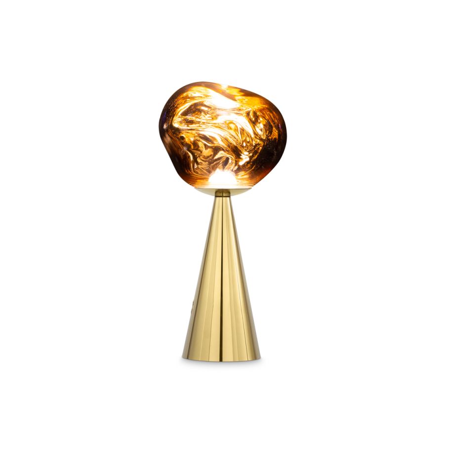 Zloty tragbare Lampe schmelzen