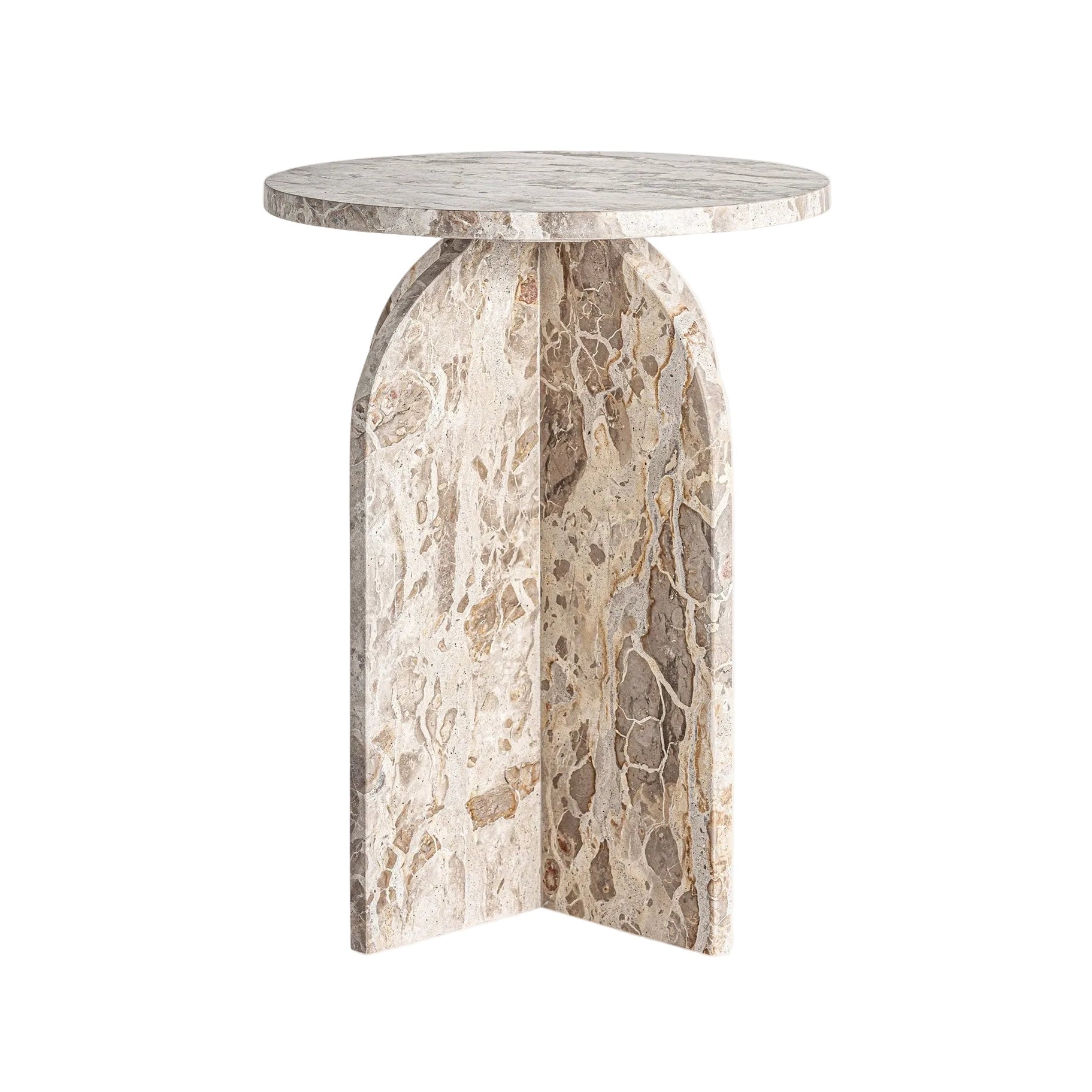 Beistelltisch ALESSANO beige Marmor