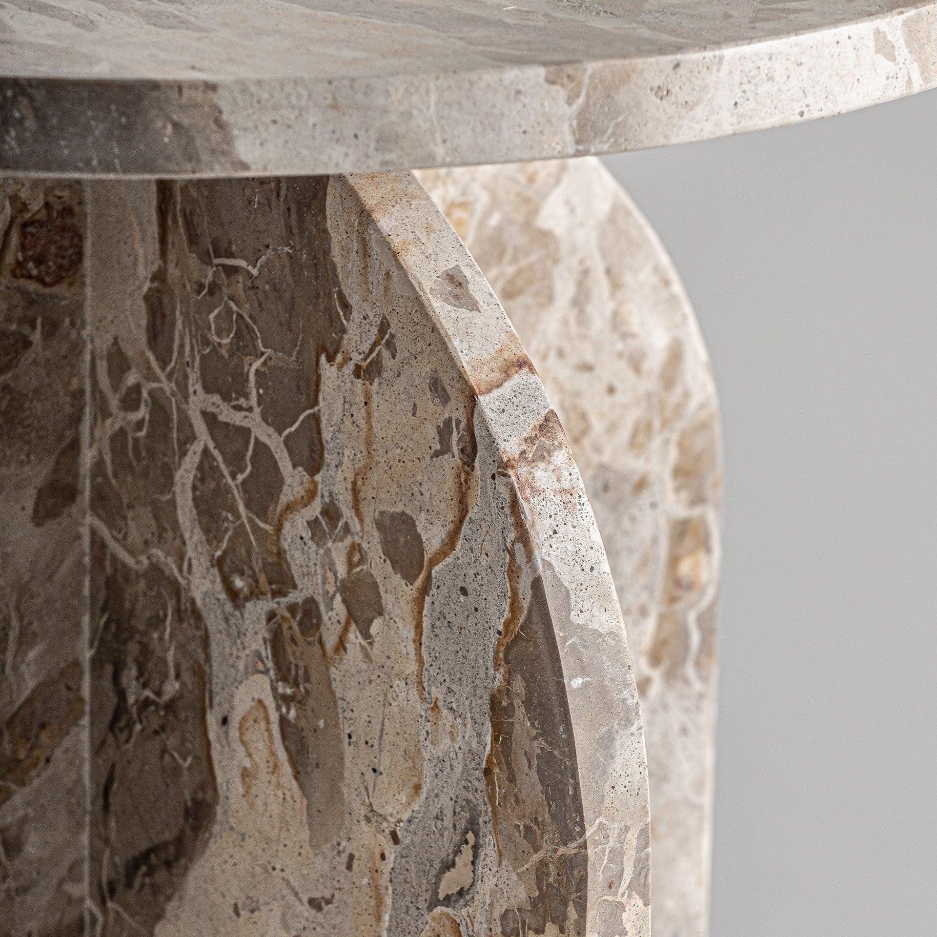 Beistelltisch ALESSANO beige Marmor