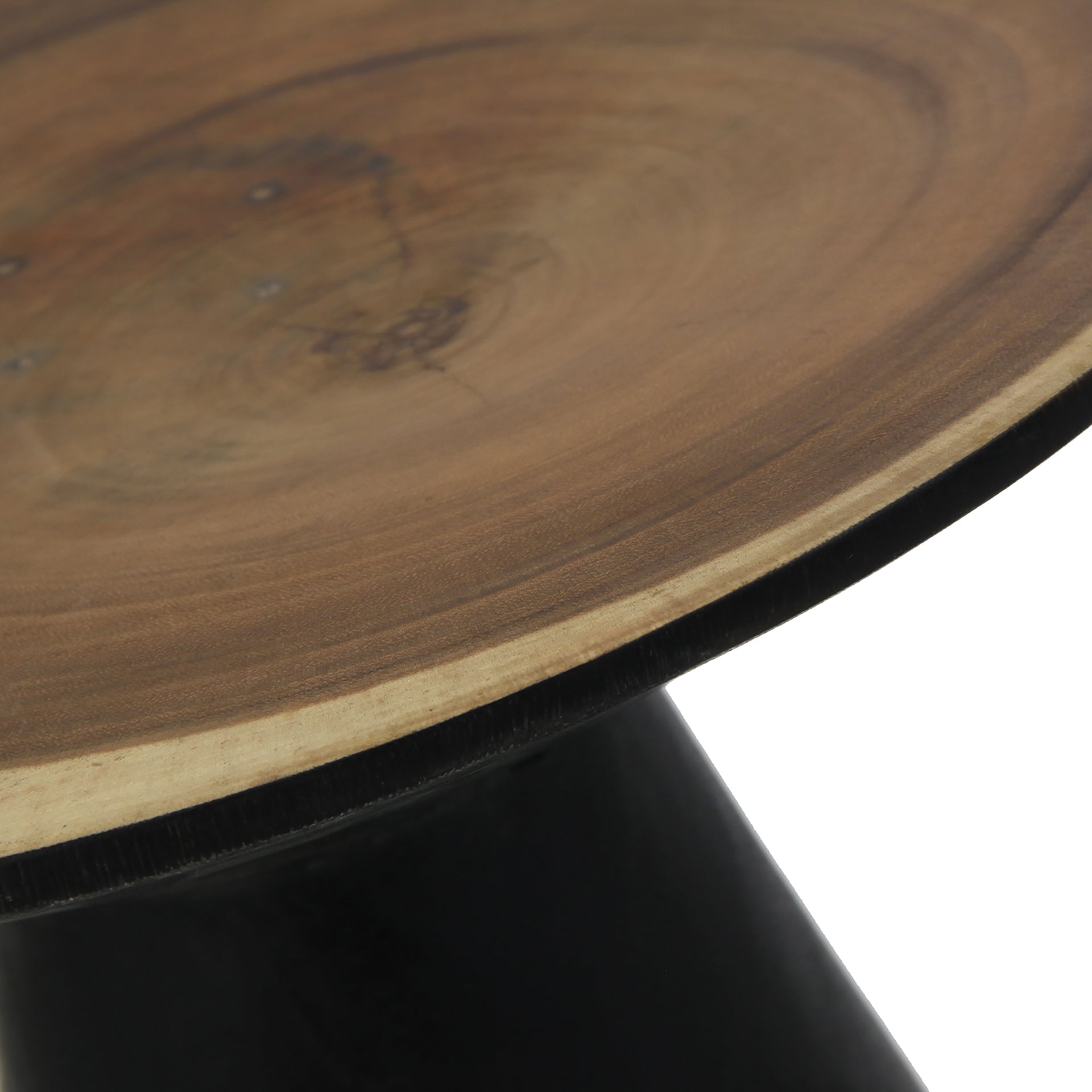 ARUSA Side Table Black Suar Wood