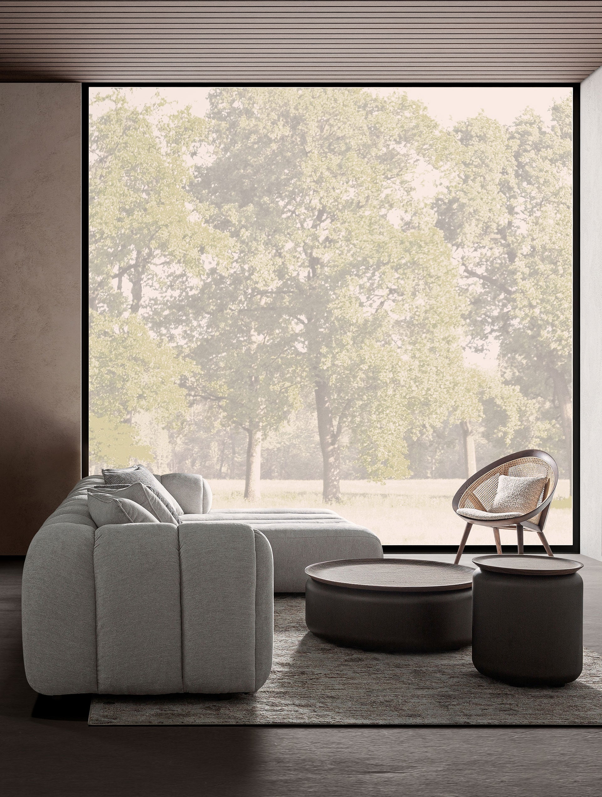 BUGDORF Brown Side Table