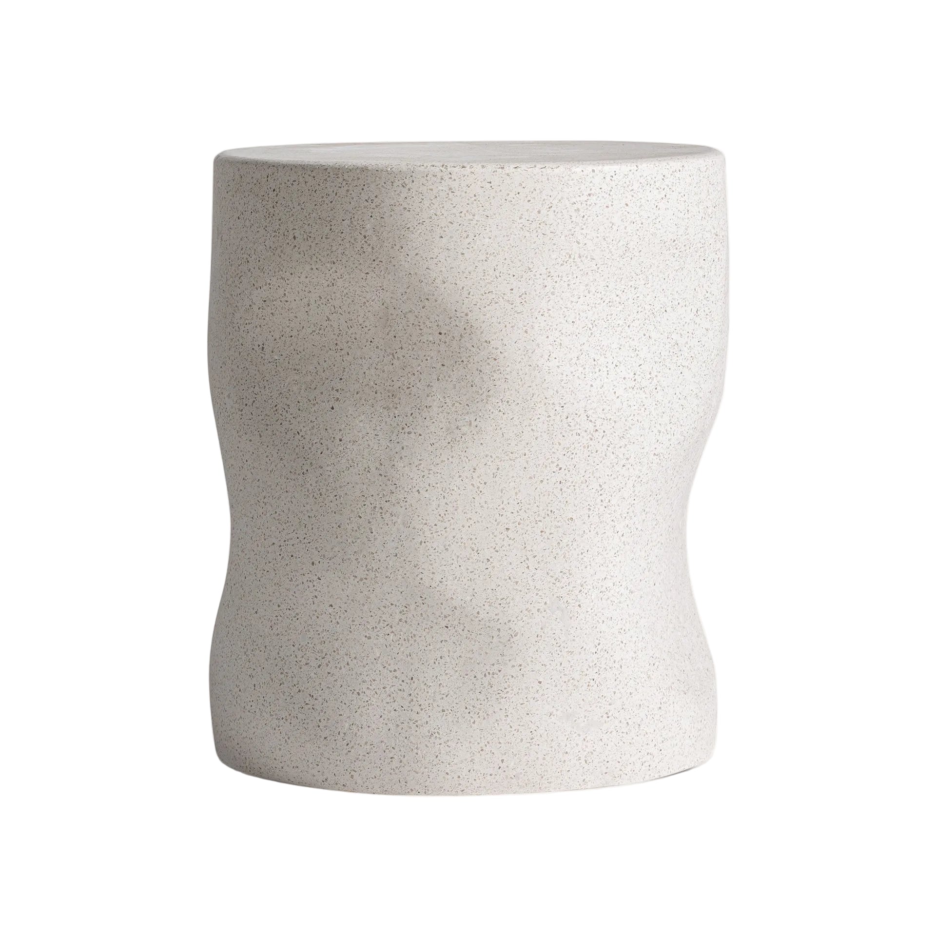 Beistelltisch DERATH cremefarbenes Terrazzo