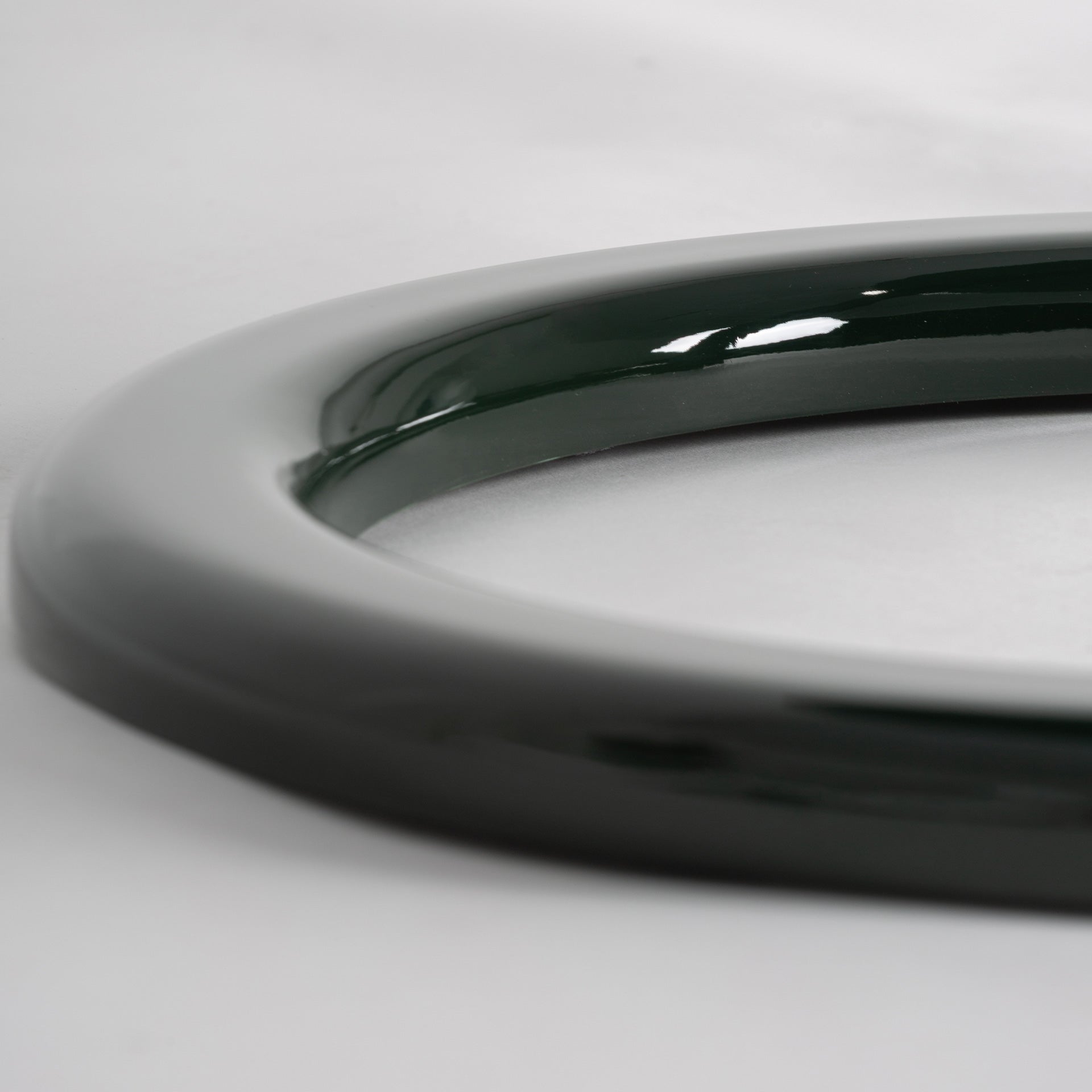 HERISAU Side Table with Green Top and Black Base