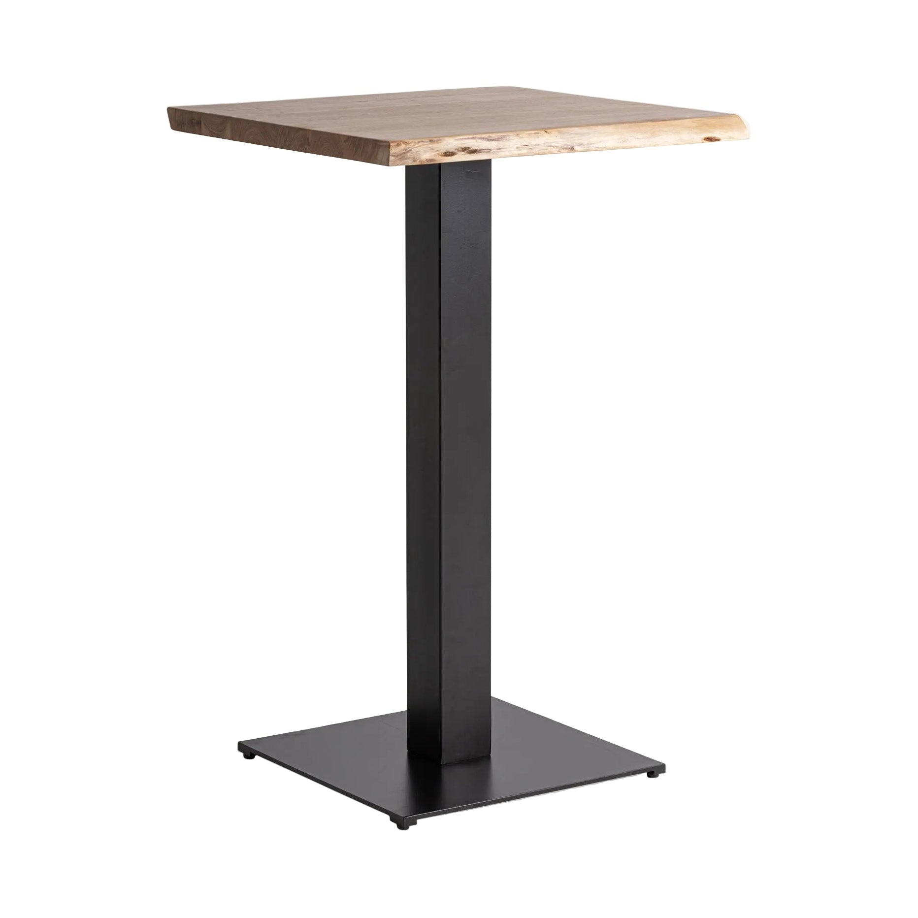 Barhocker STOW aus Mangoholz mit schwarzem Gestell