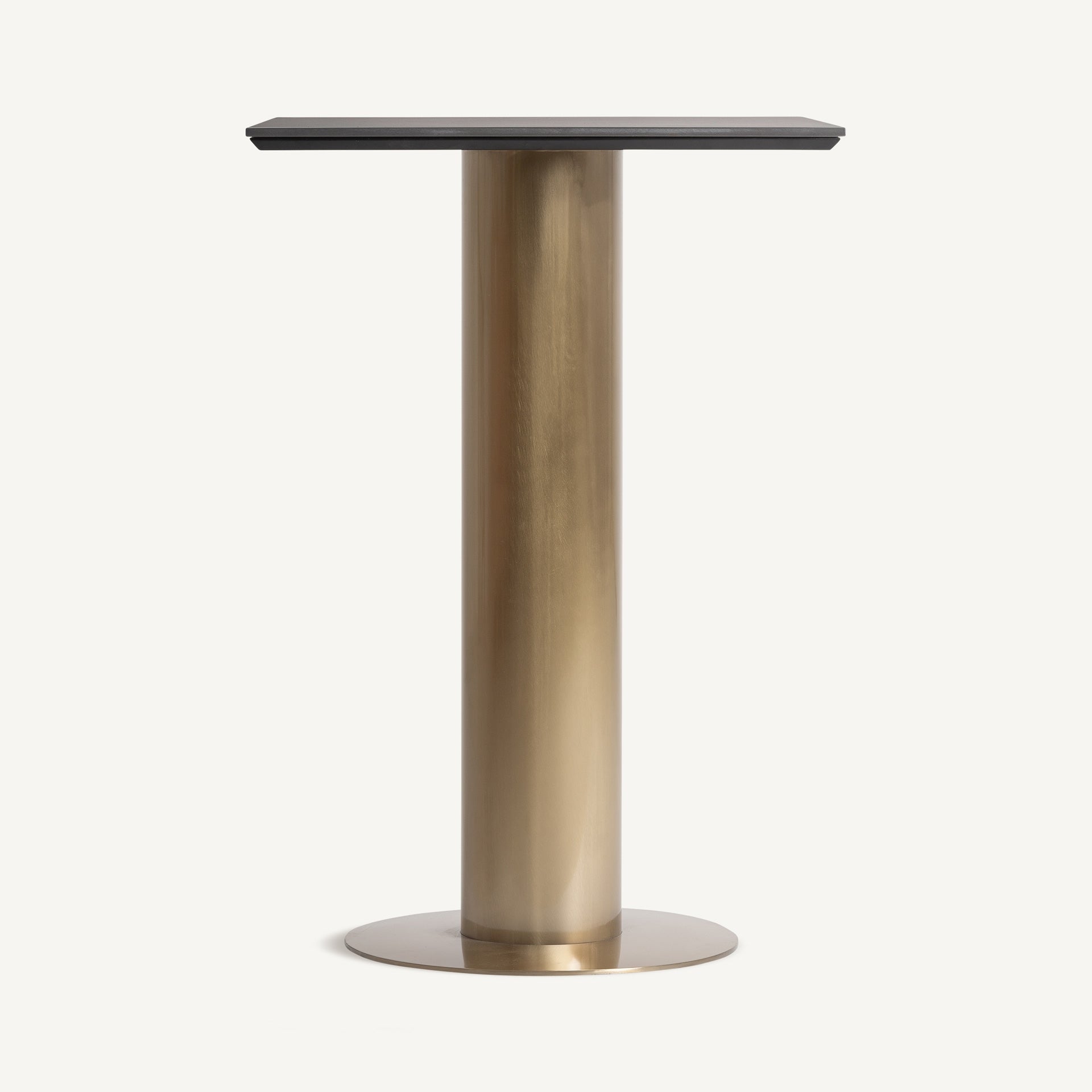 Barhocker TASQUE schwarz mit goldenem Fuß