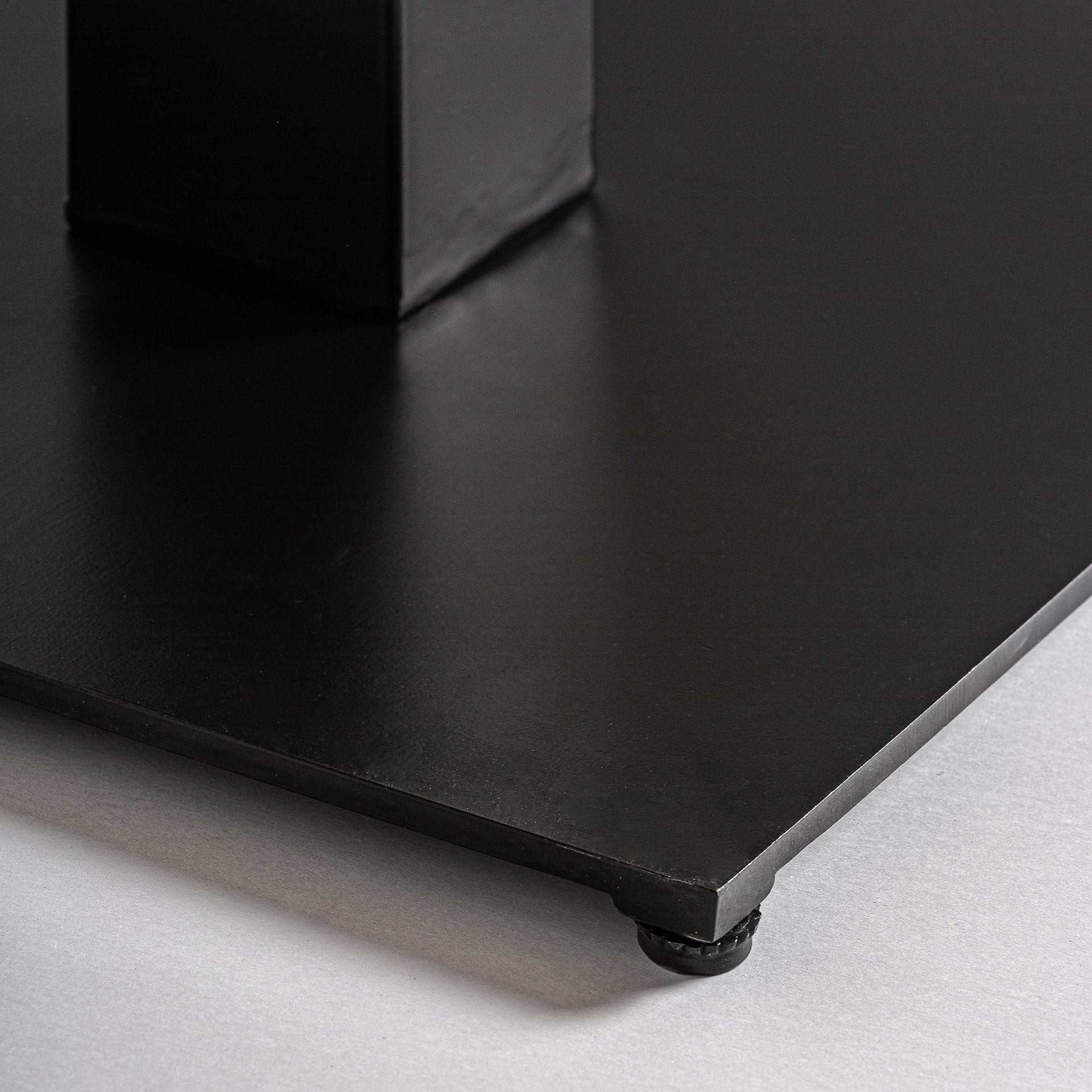 TINJAT Bar Table Acacia Wood with Black Base