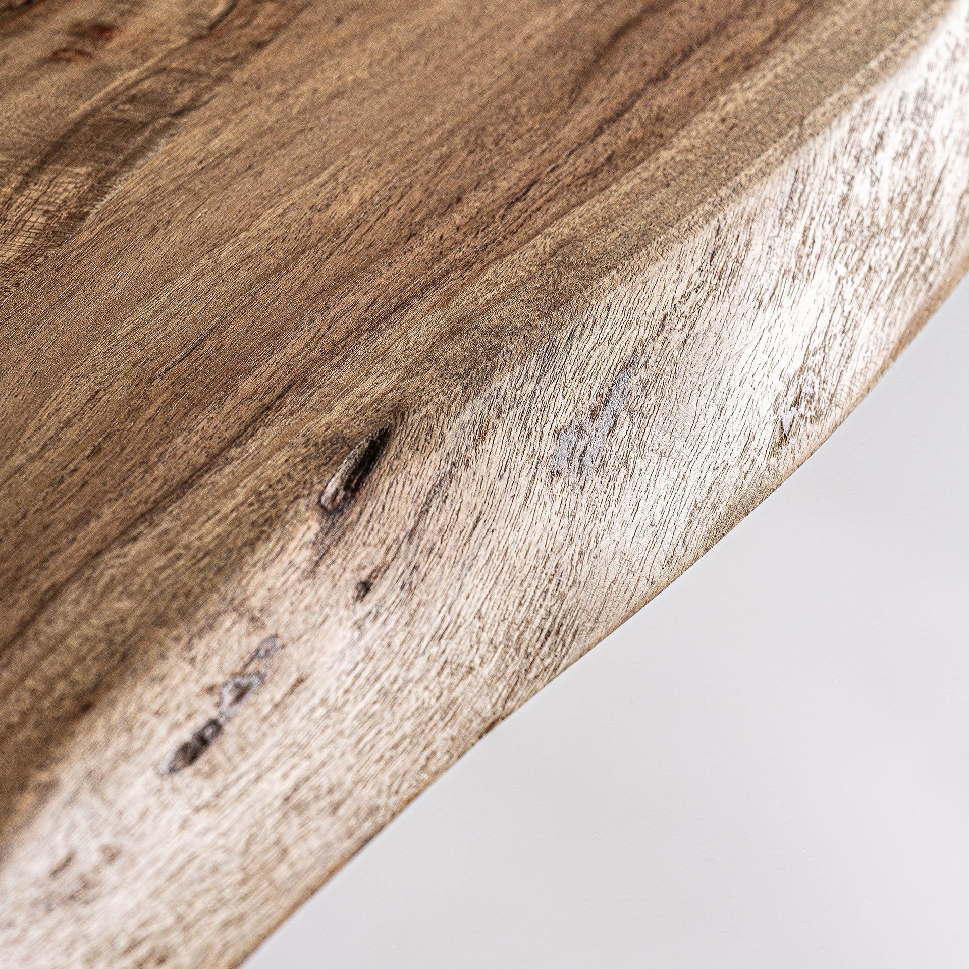 TINJAT Bar Table Acacia Wood with Black Base