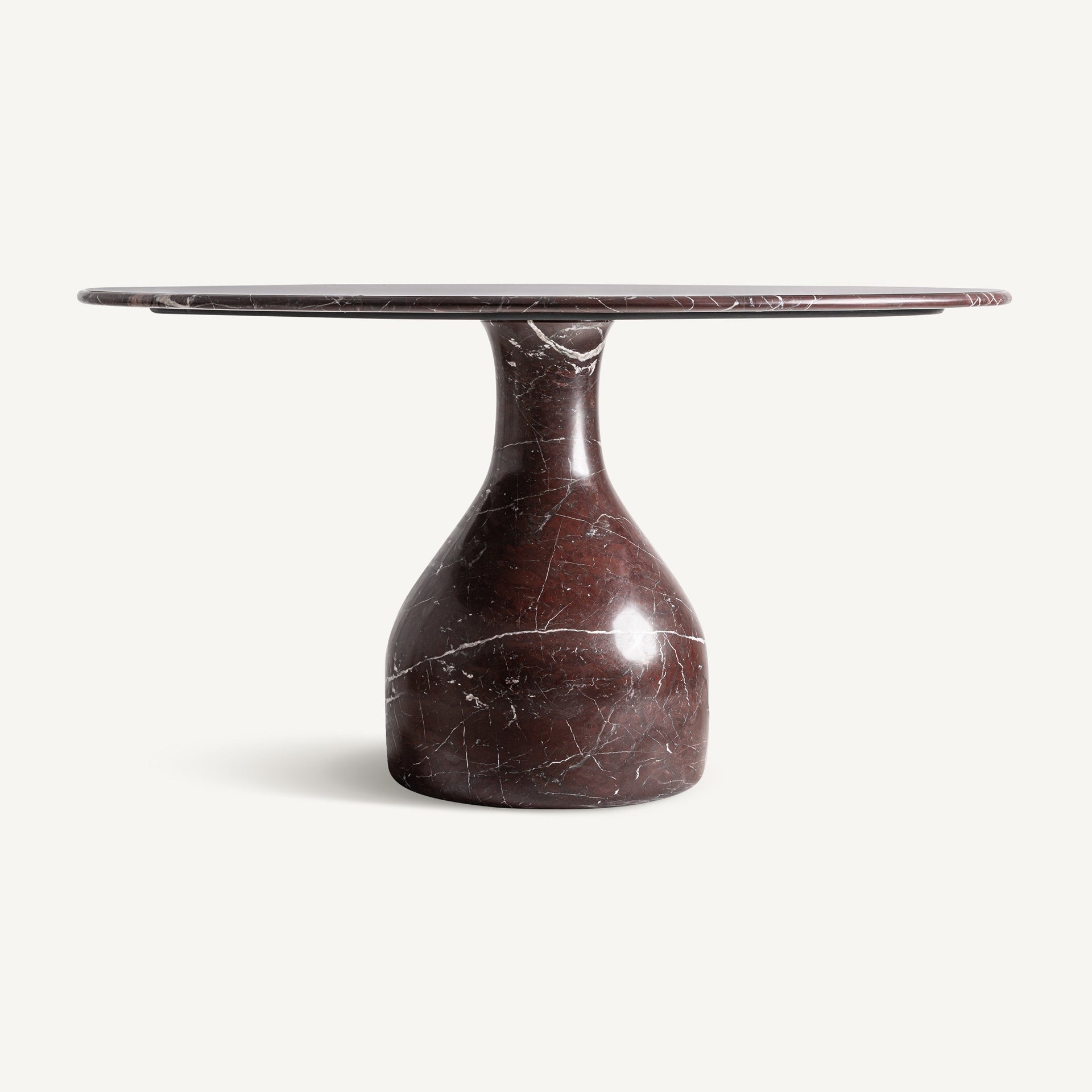 Round Table BOURG Burgundy Marble