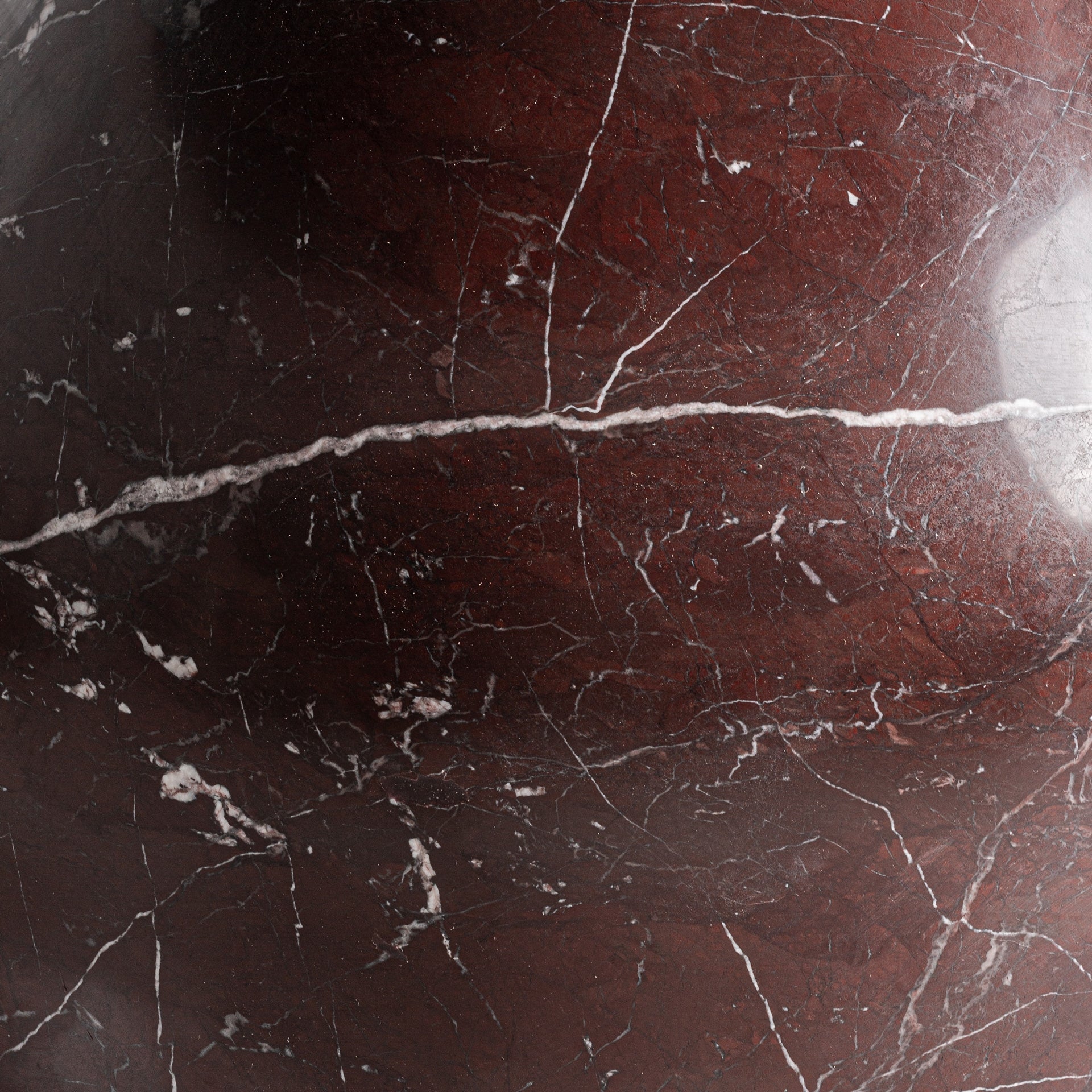 Round Table BOURG Burgundy Marble