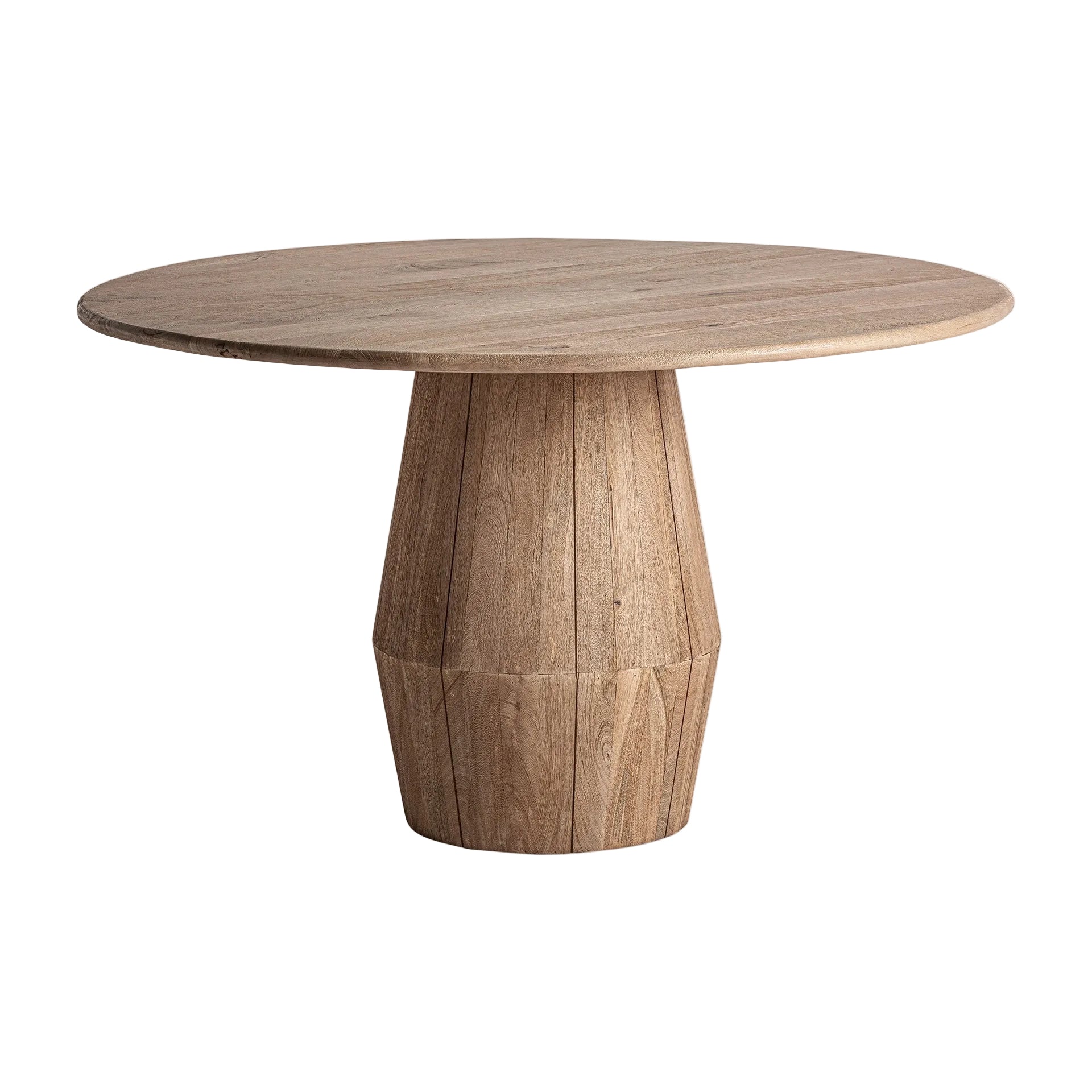 Runder Tisch JACQUARD aus Mangoholz