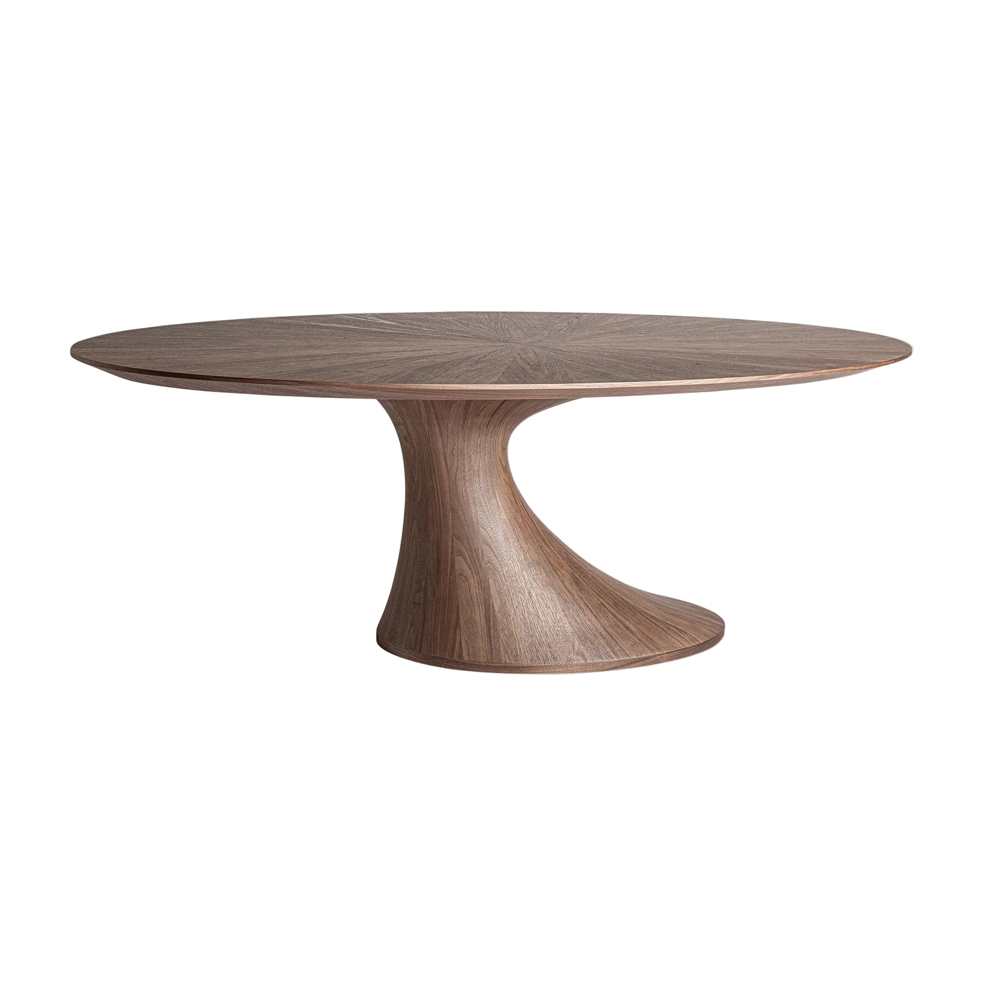Ovaler Tisch SITTARD Nussbaumfurnier