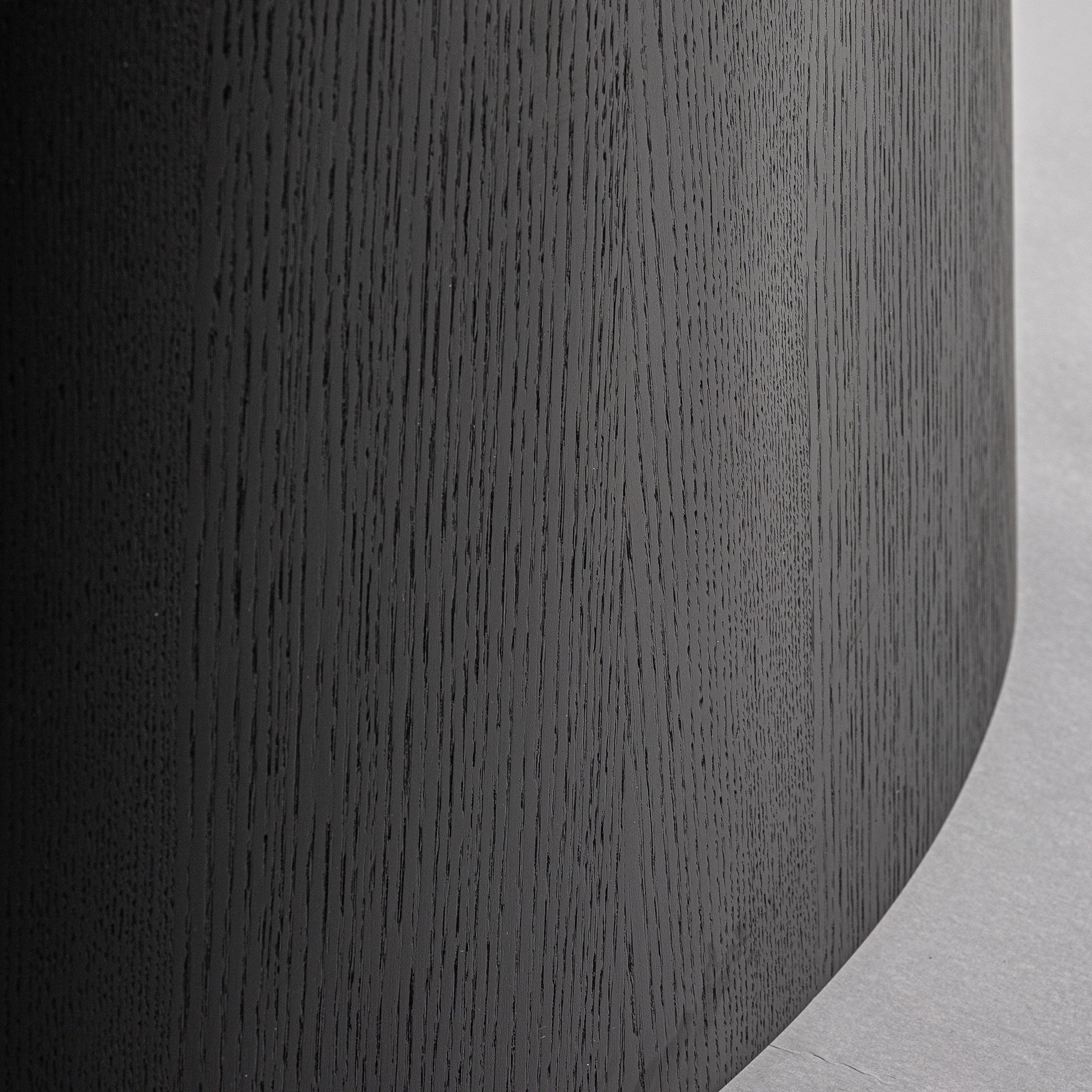 Oval Table WEGGIS Black Oak Wood