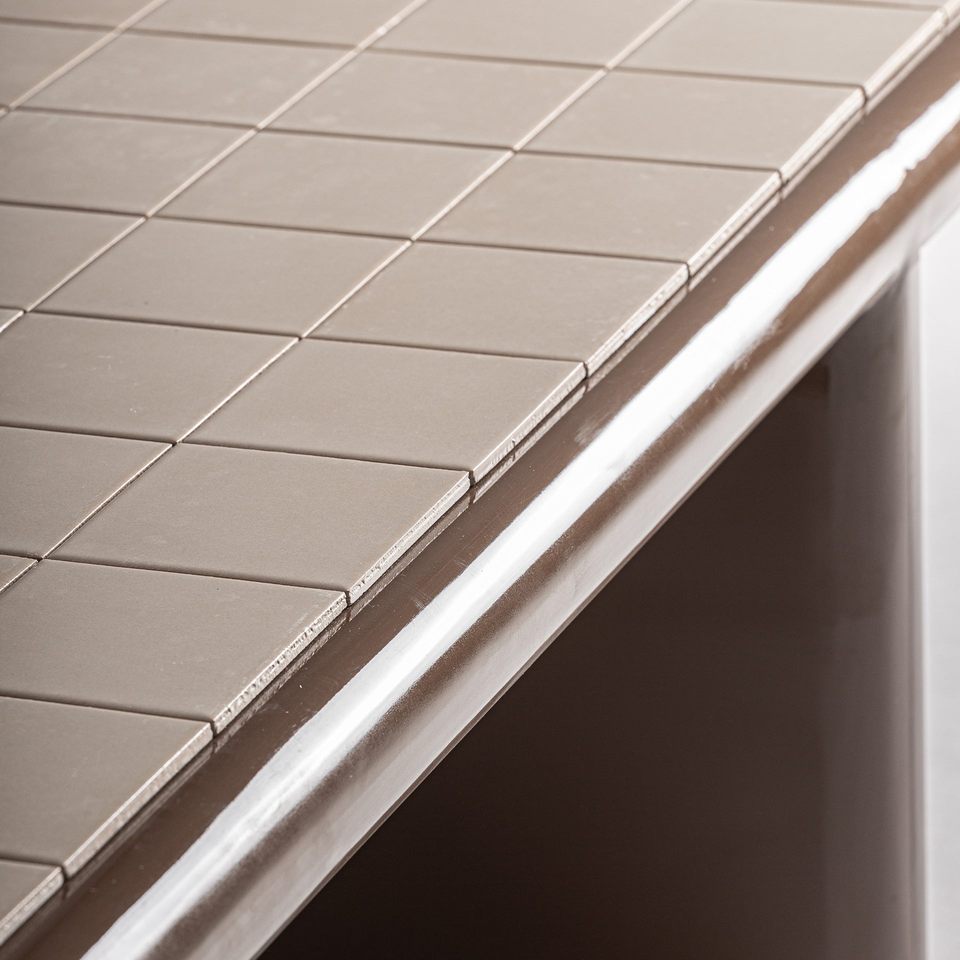 KURTEN Brown Coffee Table with Beige