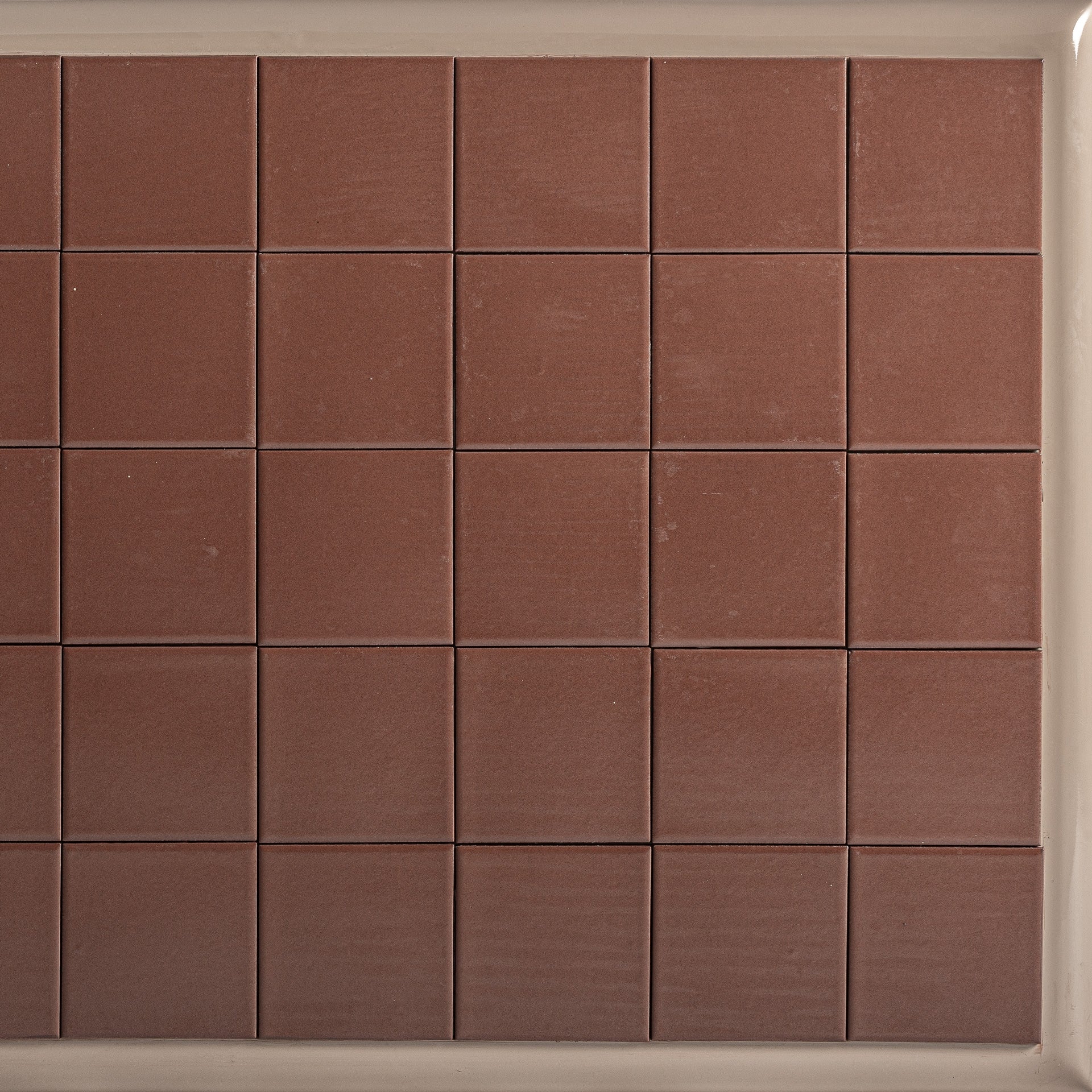 KURTEN Beige Coffee Table with Brown