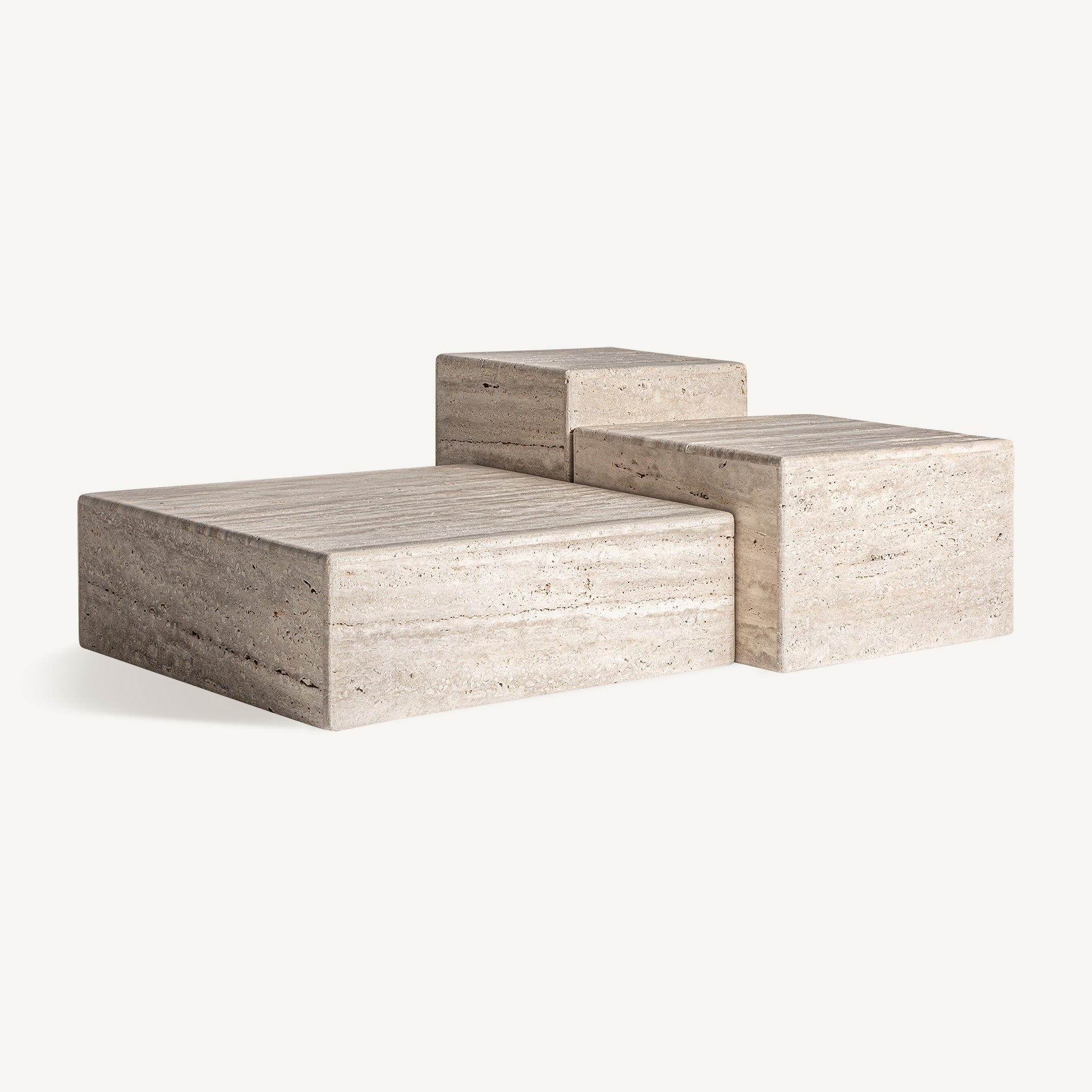 RAPOLANO travertine side table