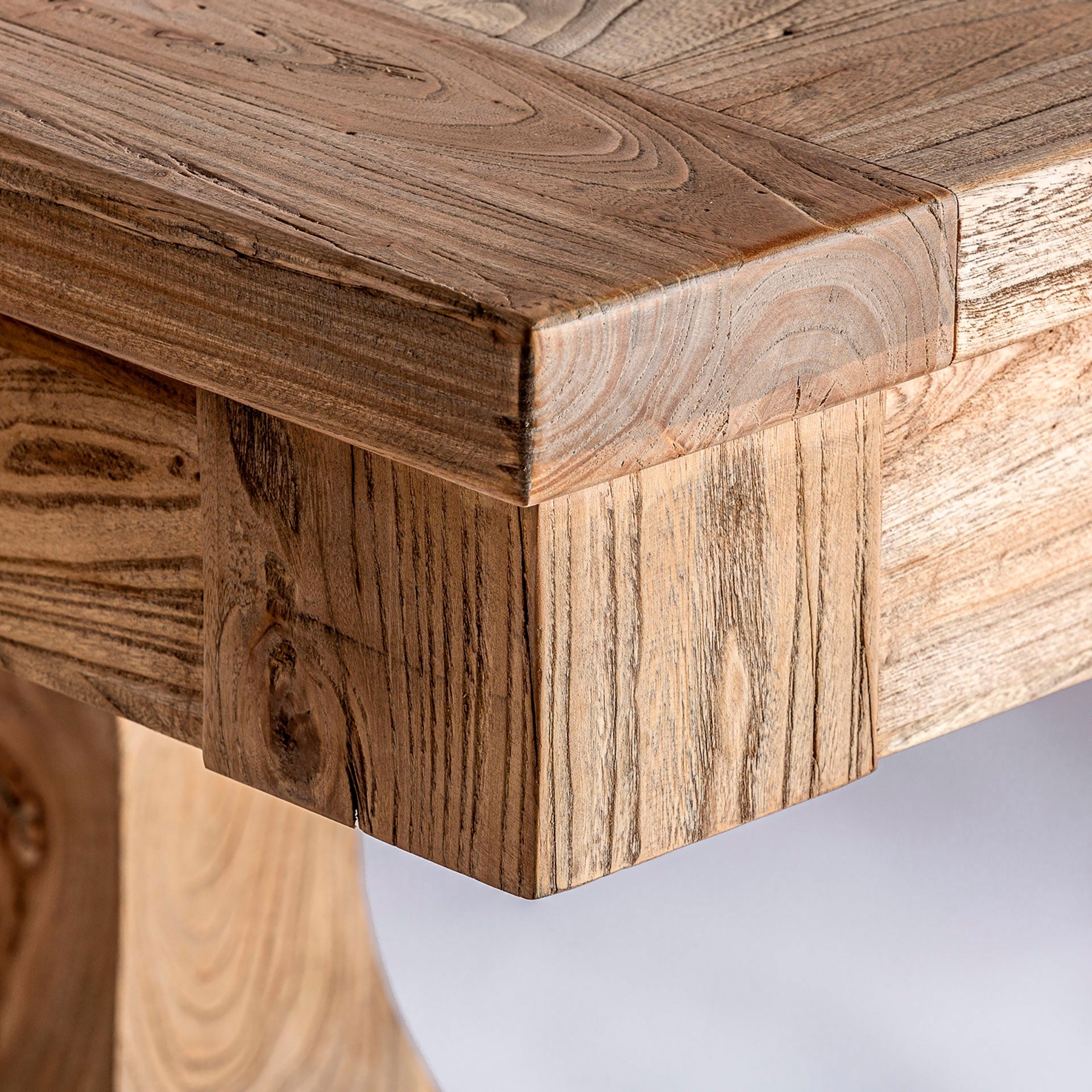 Extendable Table BERCA Recycled Ash Wood