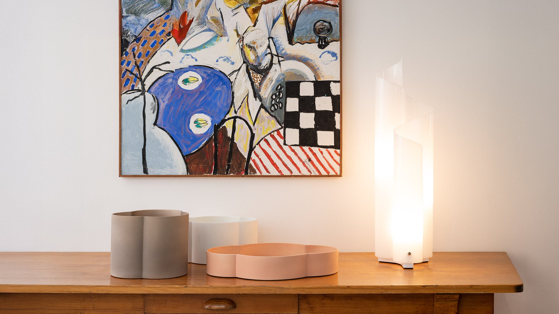 MEZZACHIMERA White Table Lamp