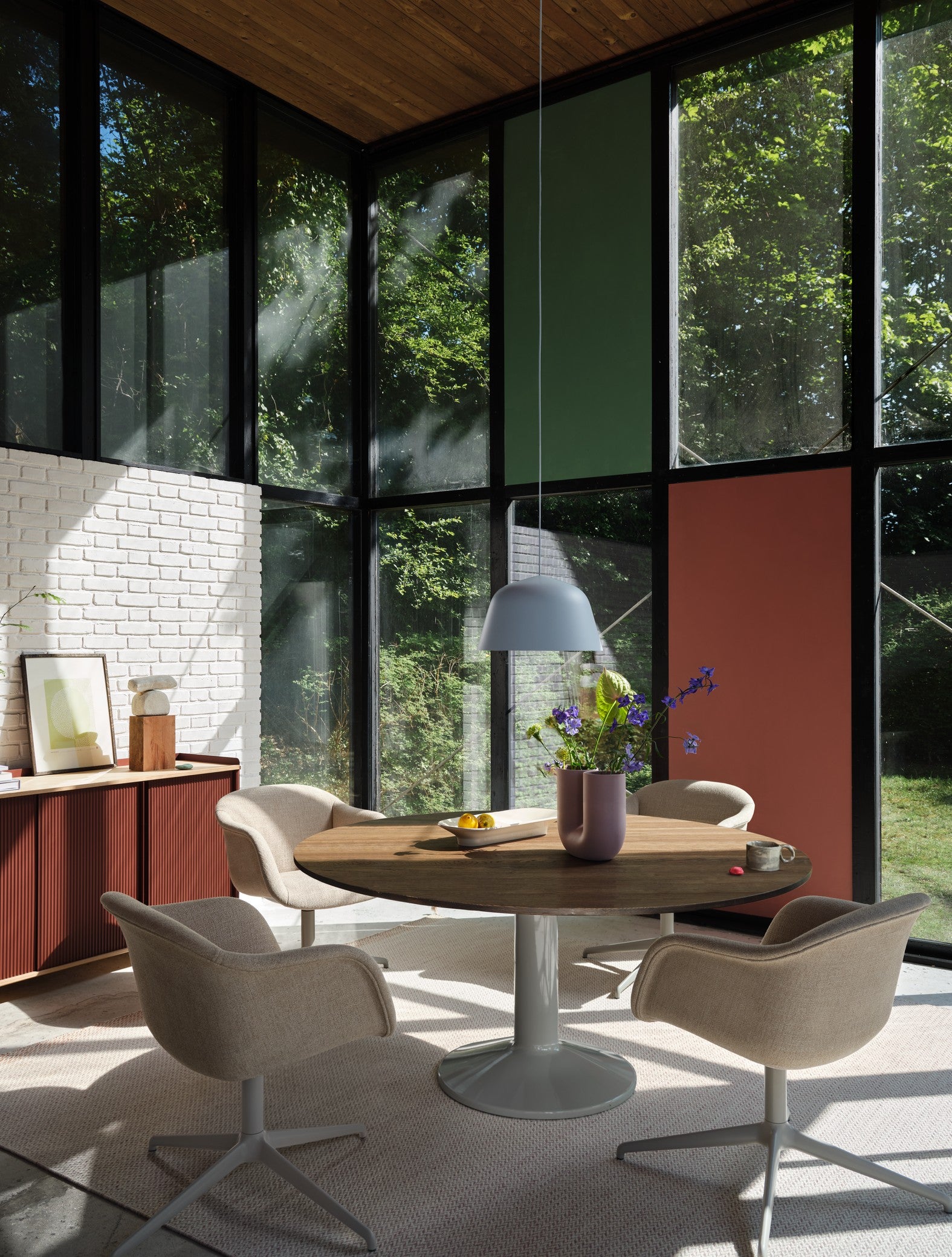 FIBER SOFT customizable swivel chair with armrests