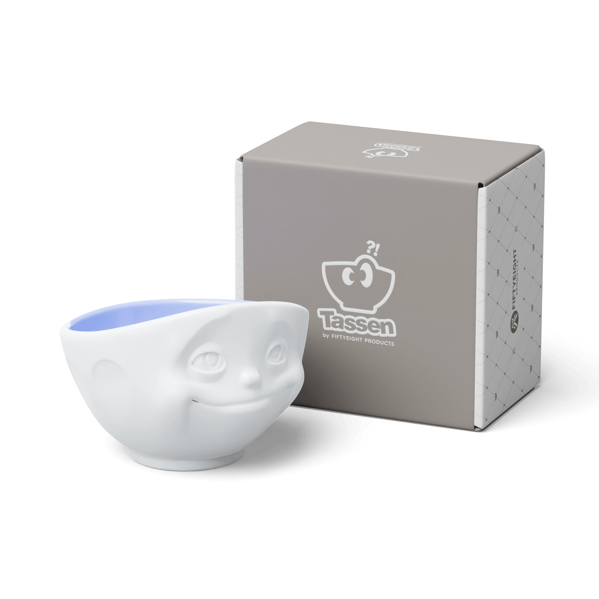 Miska DREAMY biały z niebieskim wnętrzem 58products Eye on Design