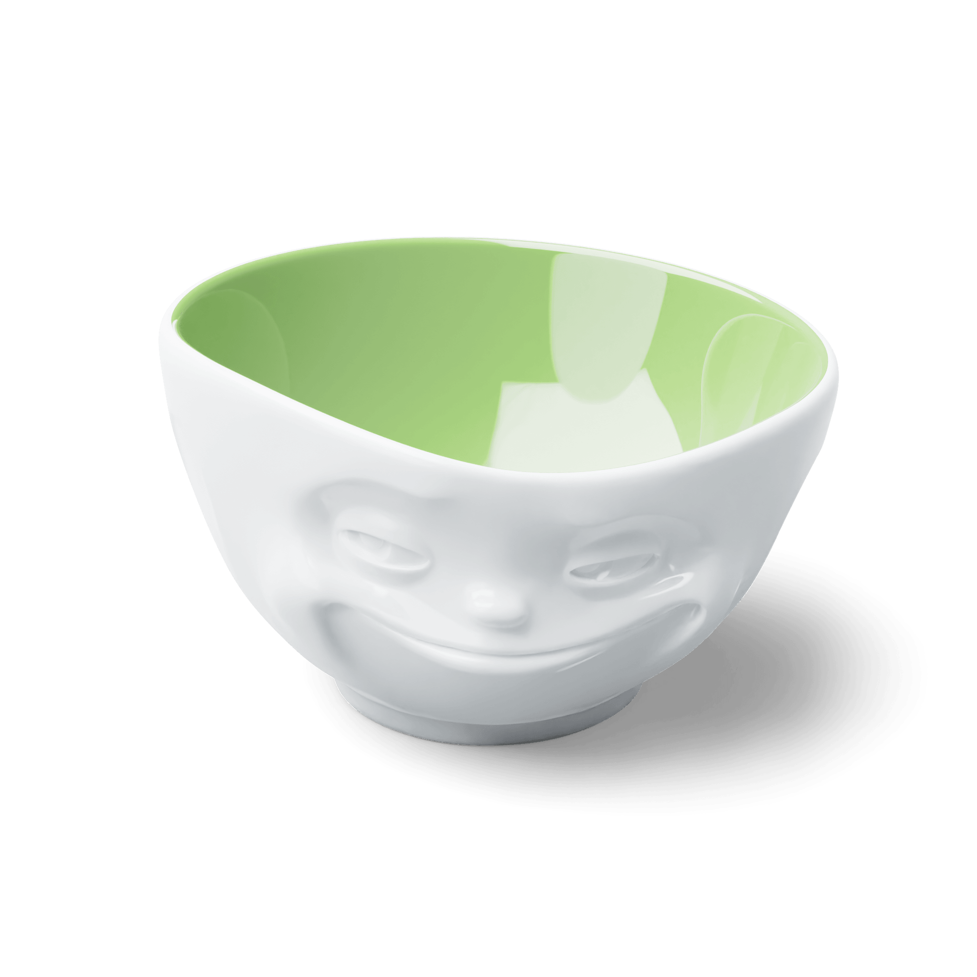 Miska GRINNING biały z pistacjowym wnętrzem 58products Eye on Design