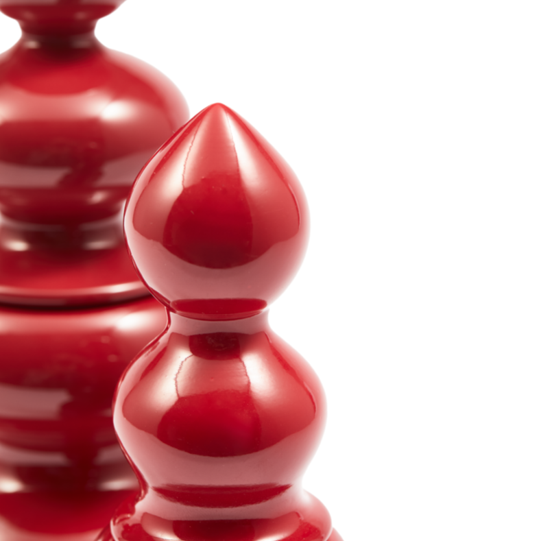 GRINDER SALT/PEPPER salt and pepper mill coral red