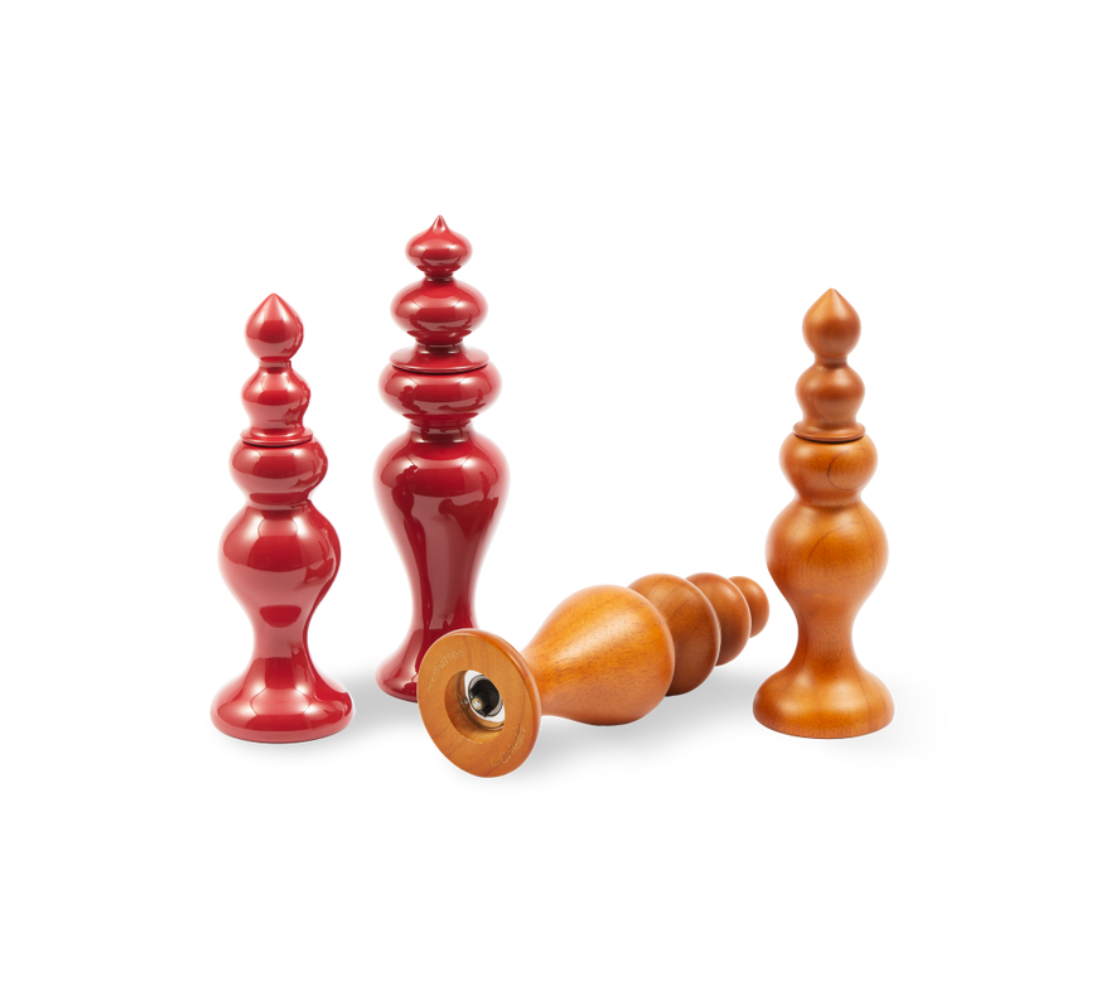 GRINDER SALT/PEPPER salt and pepper mill coral red