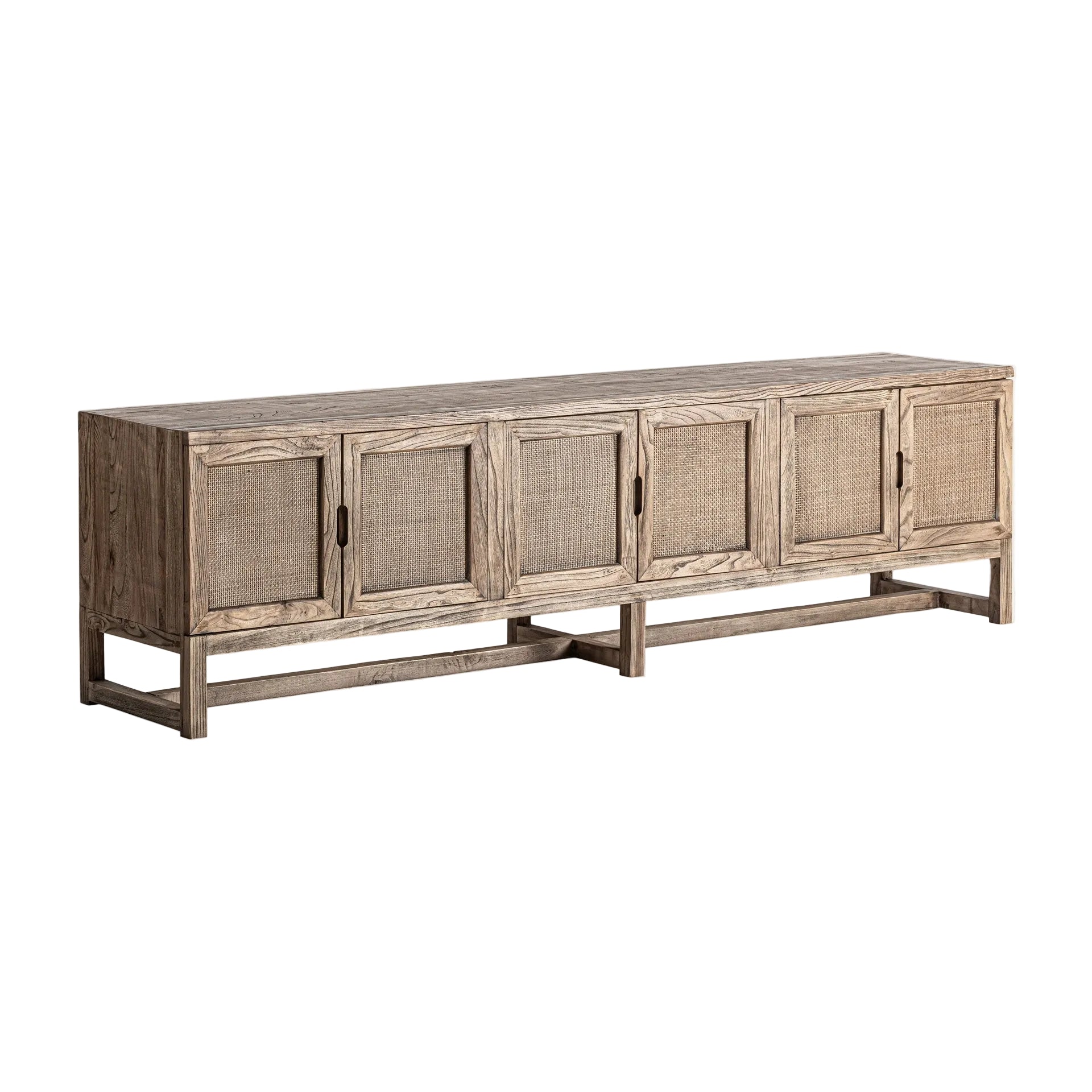 RTV-Sideboard BYREMO aus Ulmenholz