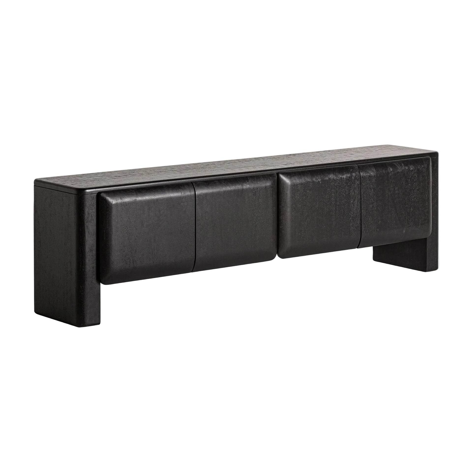 RTV-Sideboard NORFOLK schwarzes Mangoholz