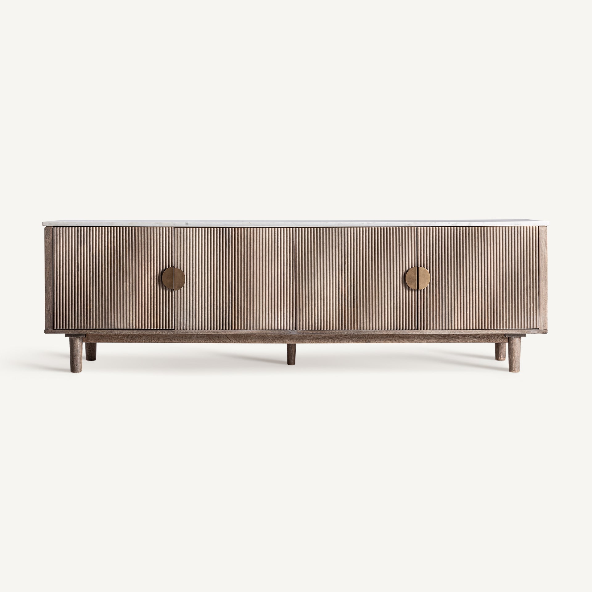 RTV Cabinet ZERF mango wood with marble top