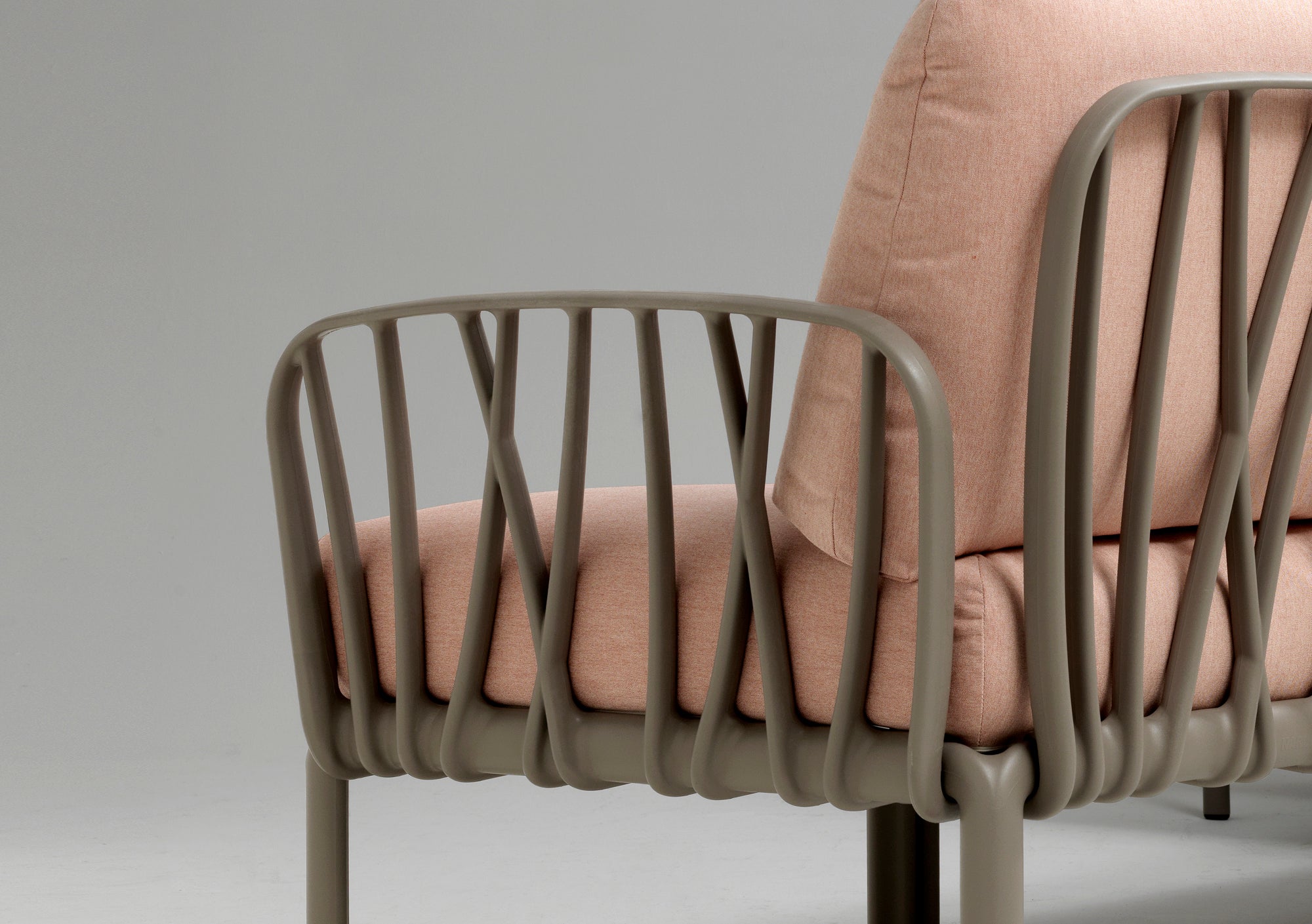 Outdoor Armchair KOMODO Green Sunbrella® with White Base