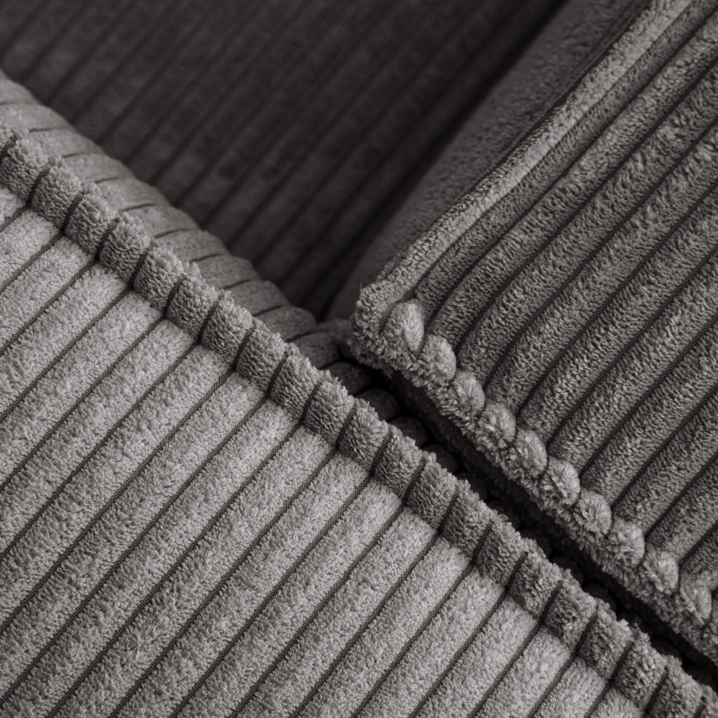 Narożnik 2-osobowy lewostronny BLOK szary sztruks La Forma Eye on Design