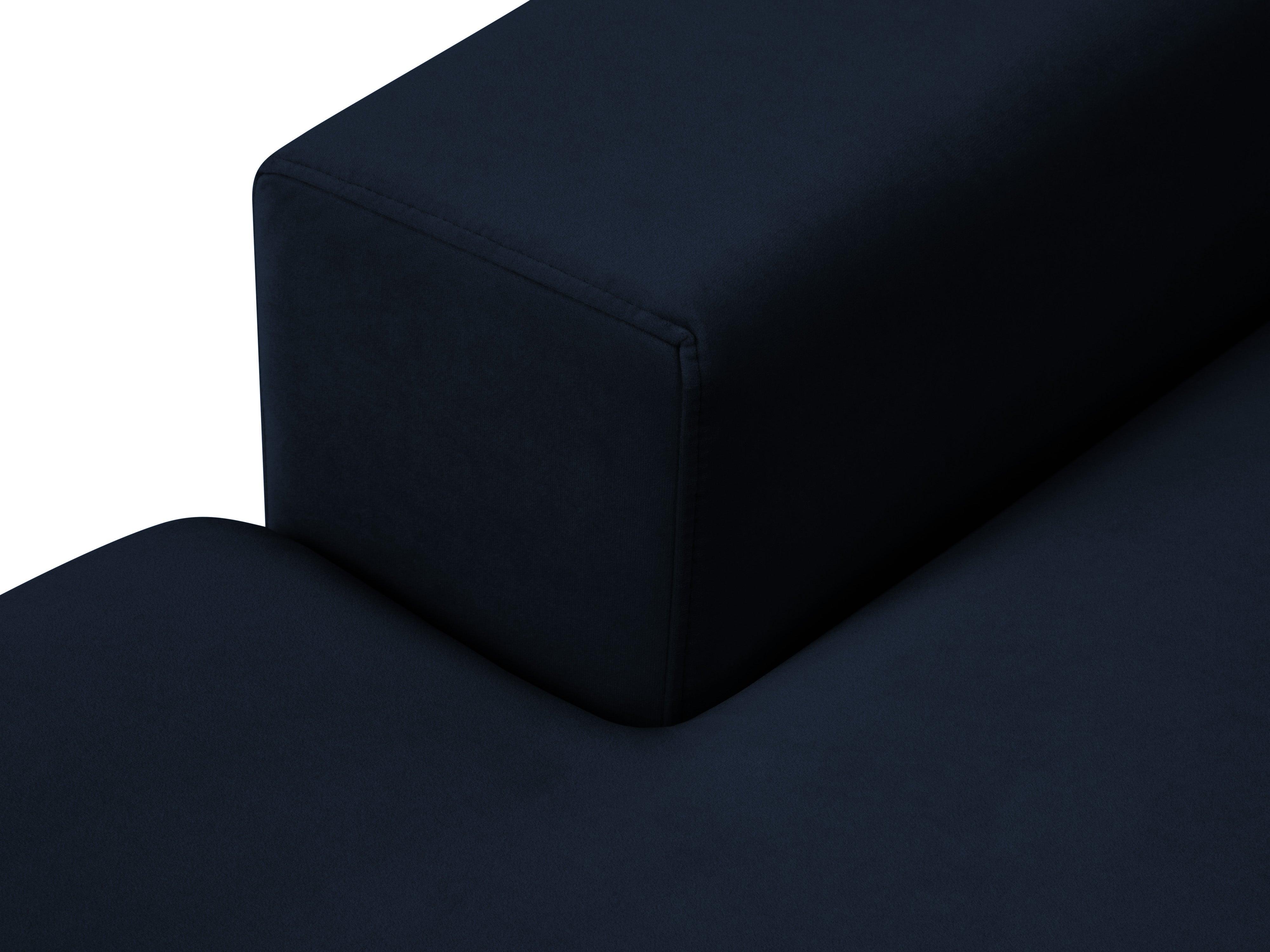 Narożnik lewostronny aksamitny panoramiczny HEBE granat królewski Mazzini Sofas Eye on Design