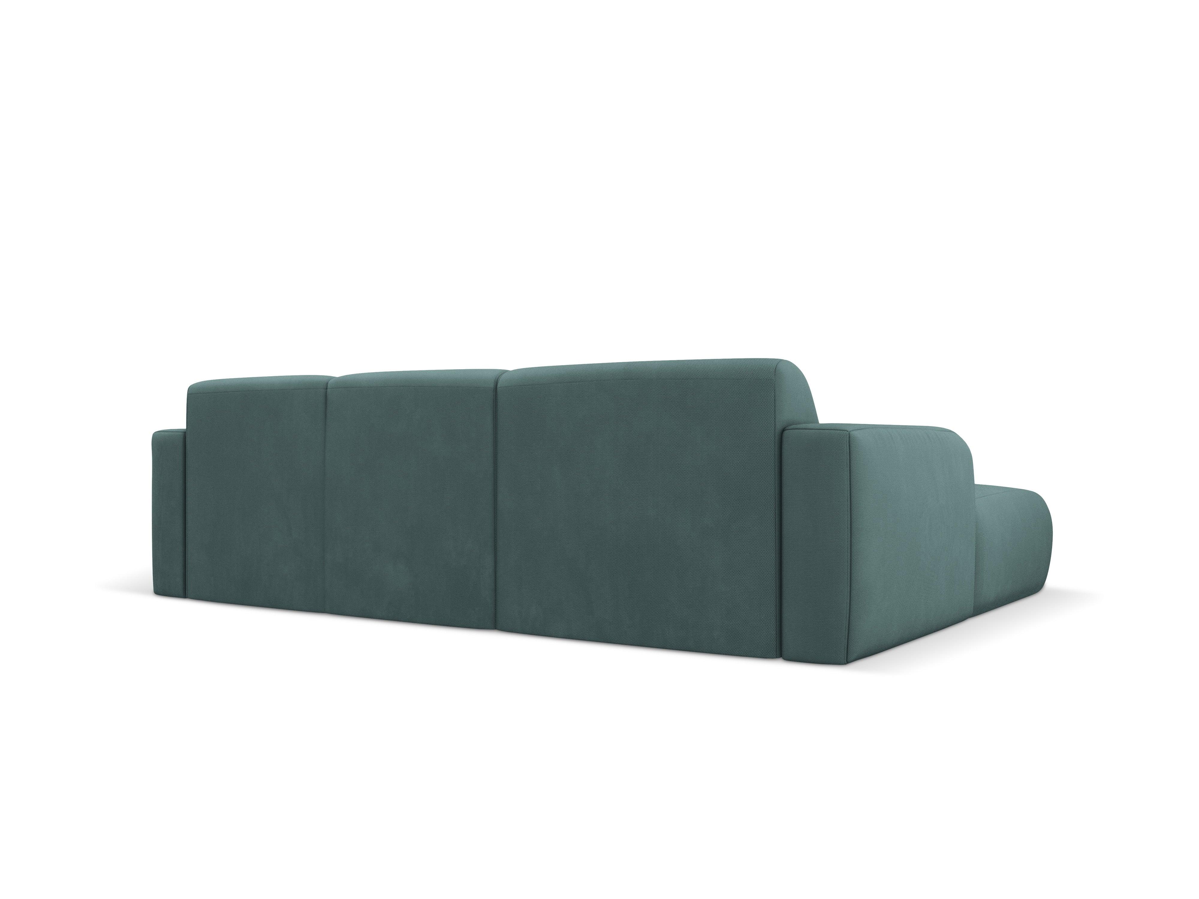 Narożnik lewostronny w tkaninie chenillowej 4-osobowy LOLA morska zieleń Windsor & Co Eye on Design
