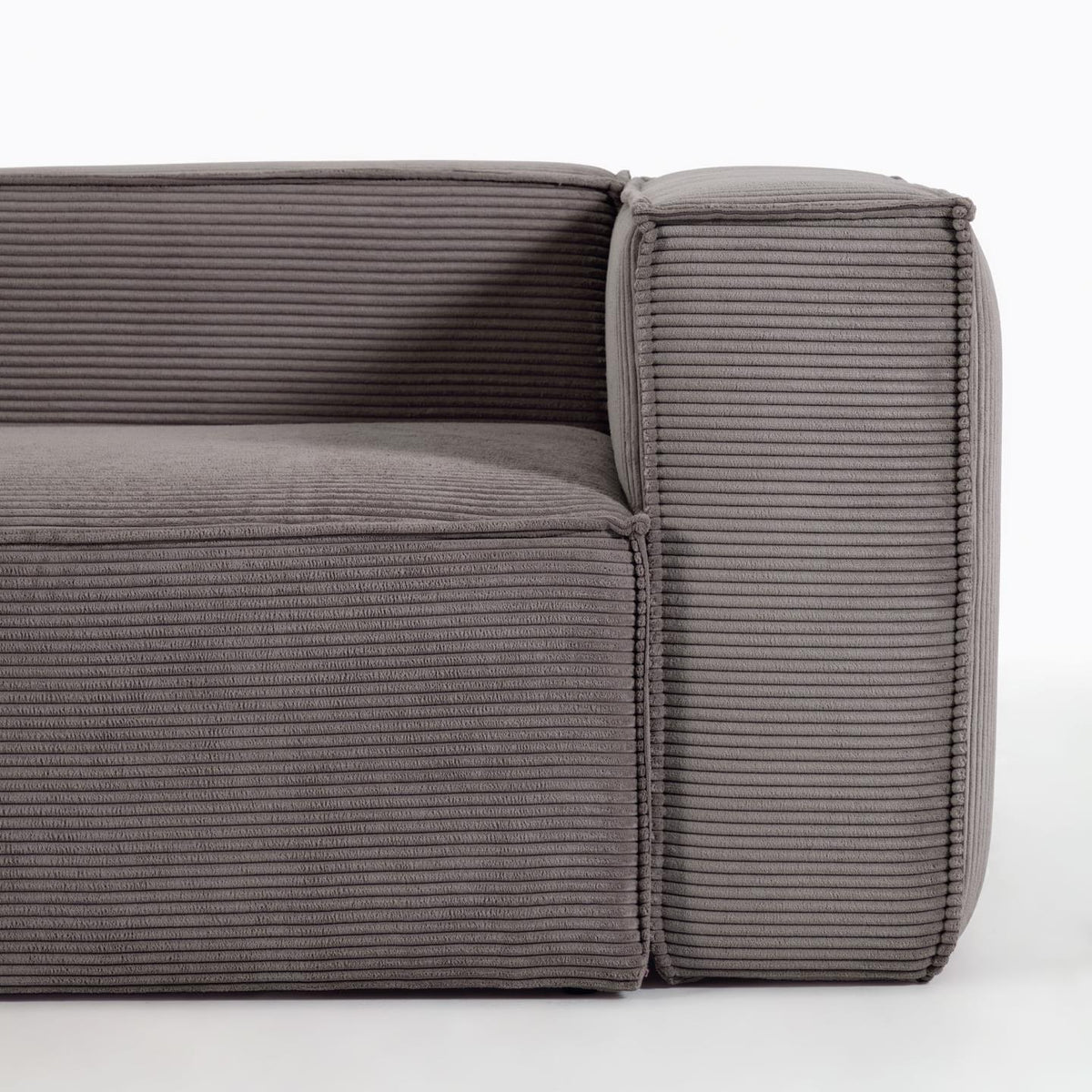 Narożnik modułowy 4-osobowy BLOK szary sztruks La Forma Eye on Design