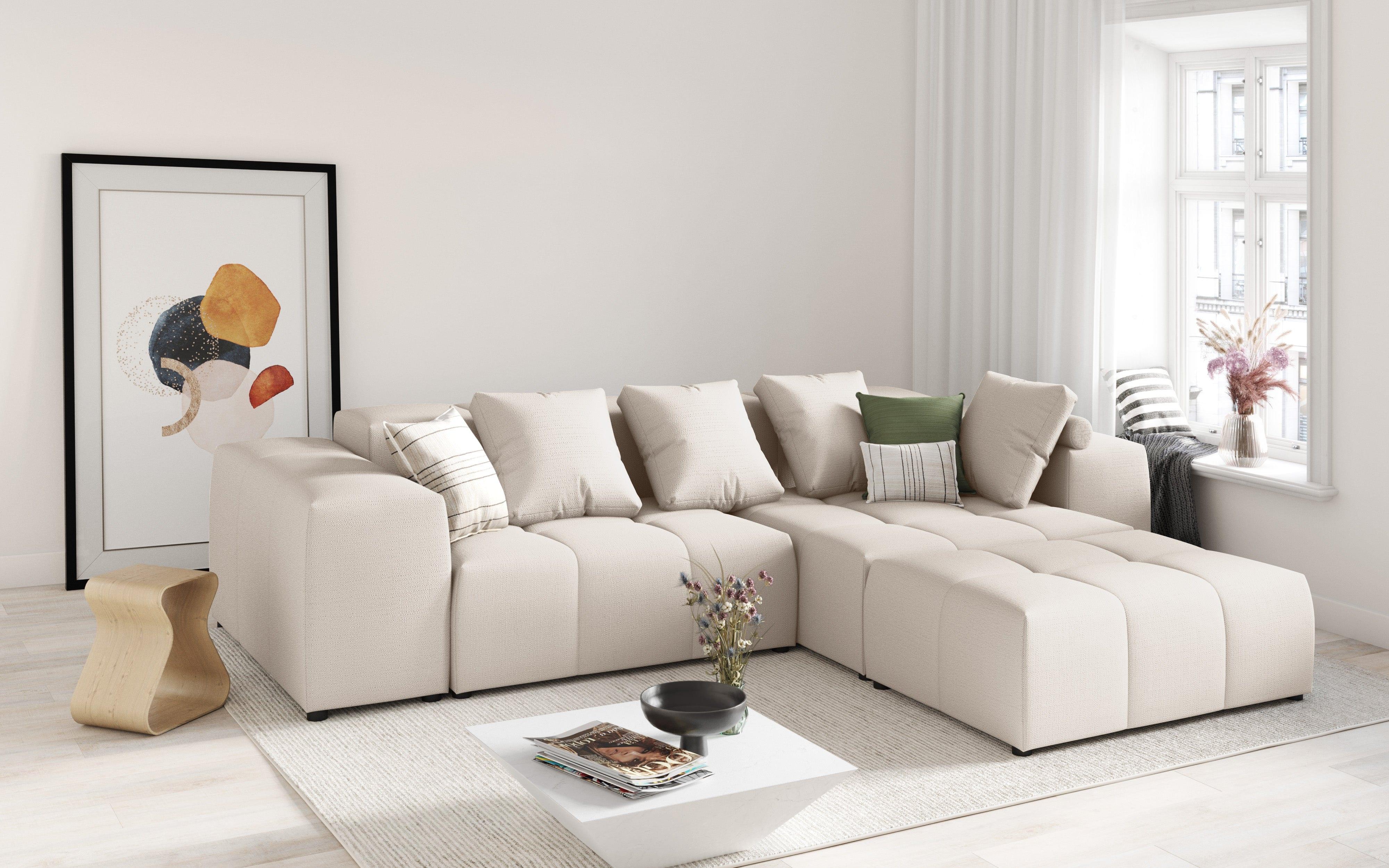 Narożnik modułowy 5-osobowy ROME biały Cosmopolitan Design Eye on Design