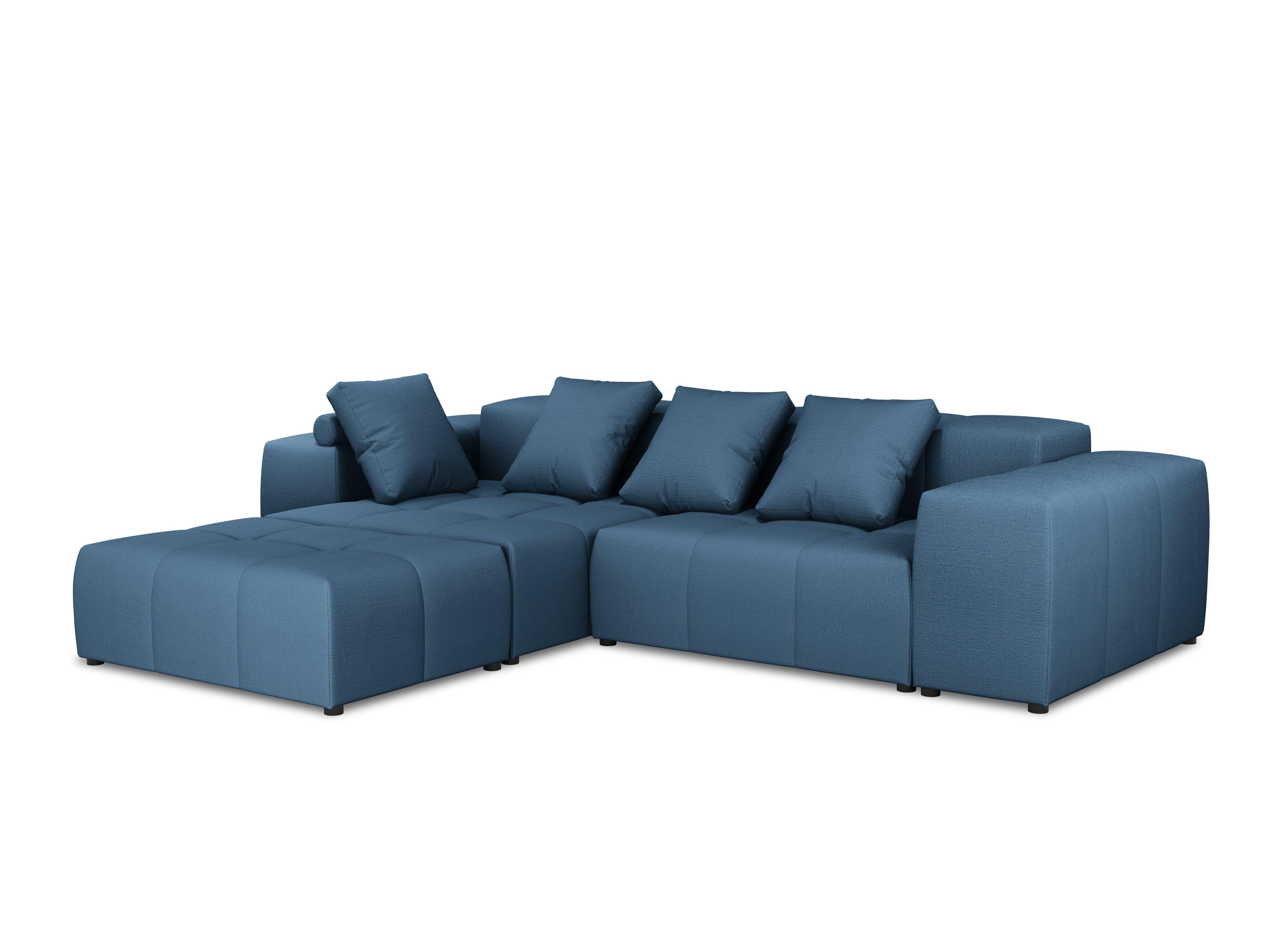 Narożnik modułowy 5-osobowy ROME niebieski Cosmopolitan Design Eye on Design