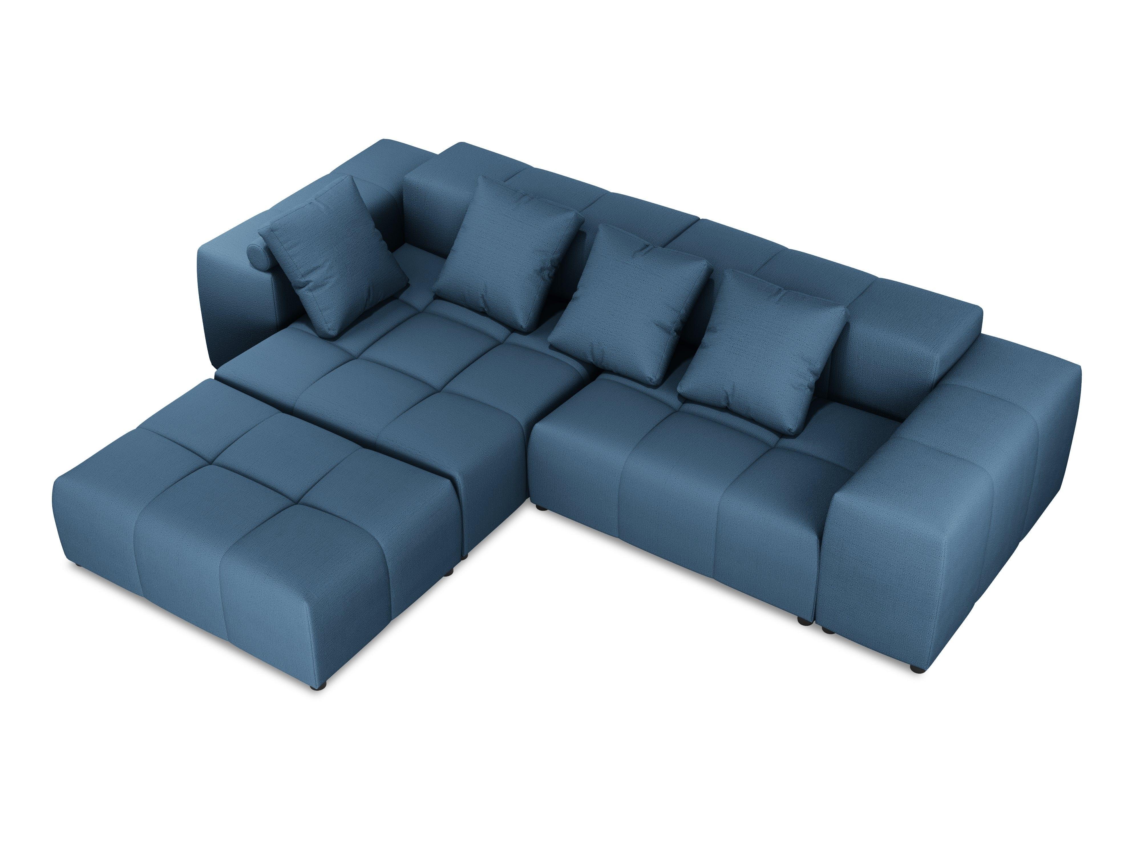 Narożnik modułowy 5-osobowy ROME niebieski Cosmopolitan Design Eye on Design