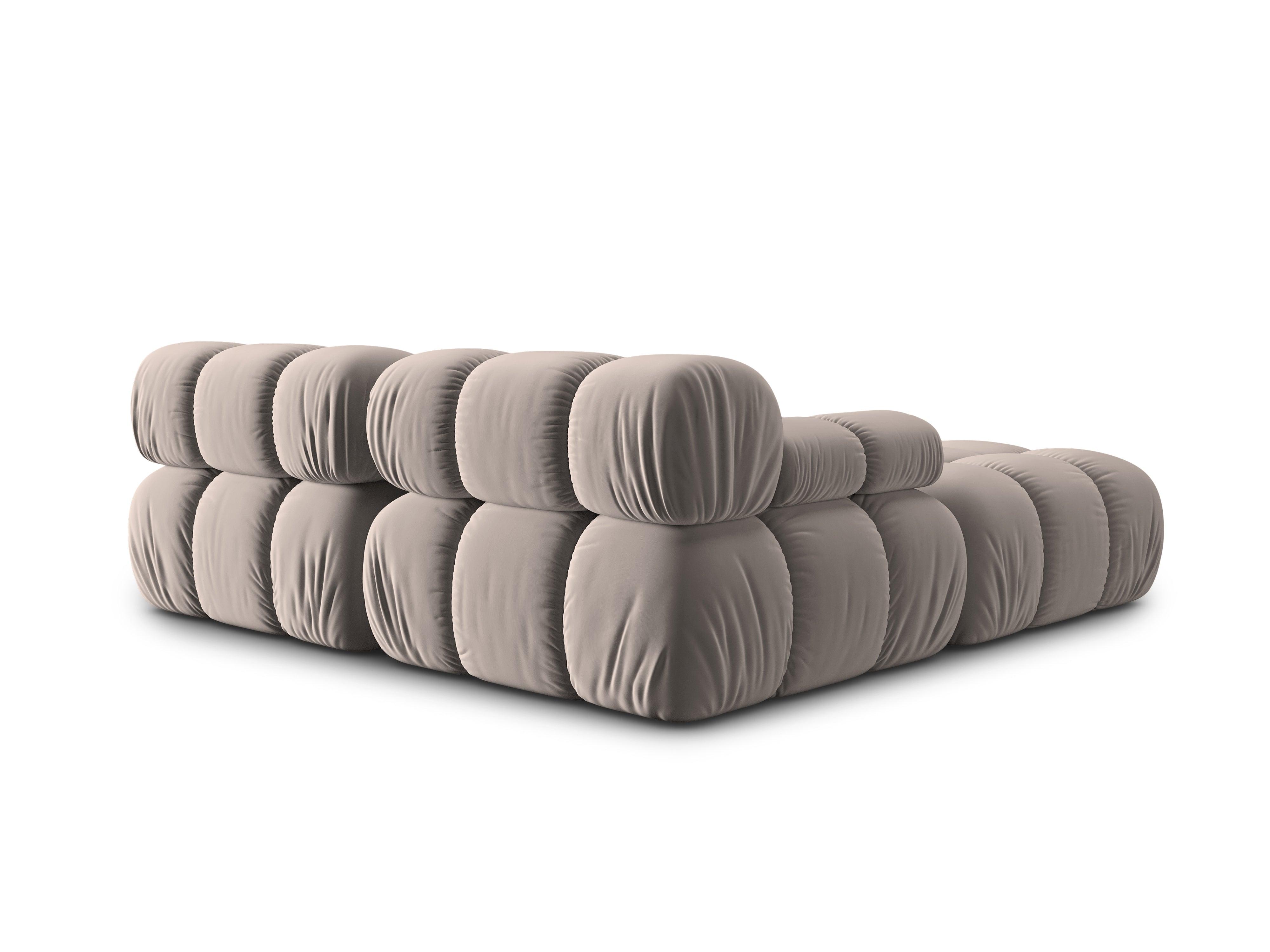 Narożnik modułowy aksamitny 3-osobowy TROPEA cappuccino Milo Casa Eye on Design