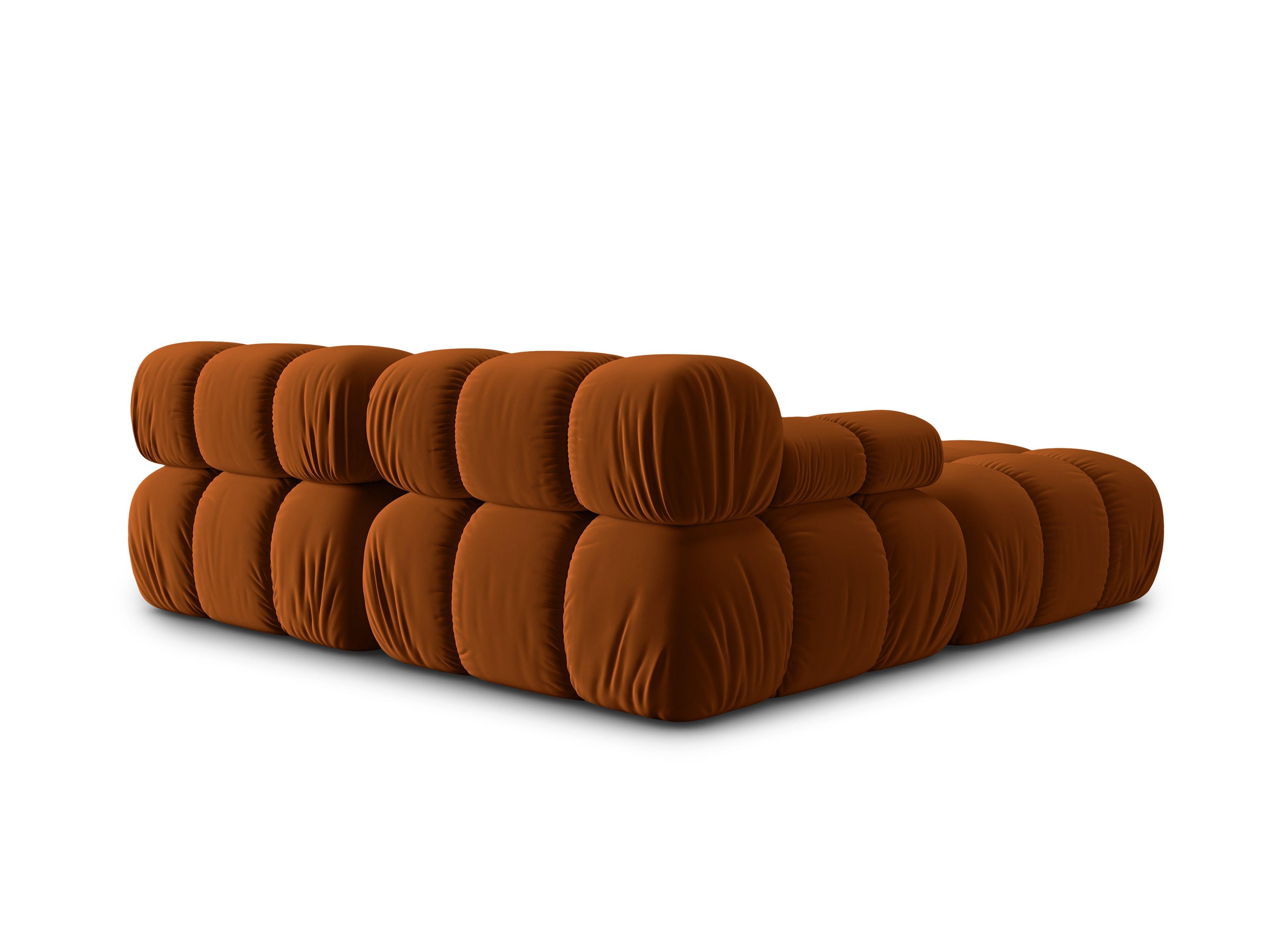 Narożnik modułowy aksamitny 3-osobowy TROPEA terracotta Milo Casa Eye on Design